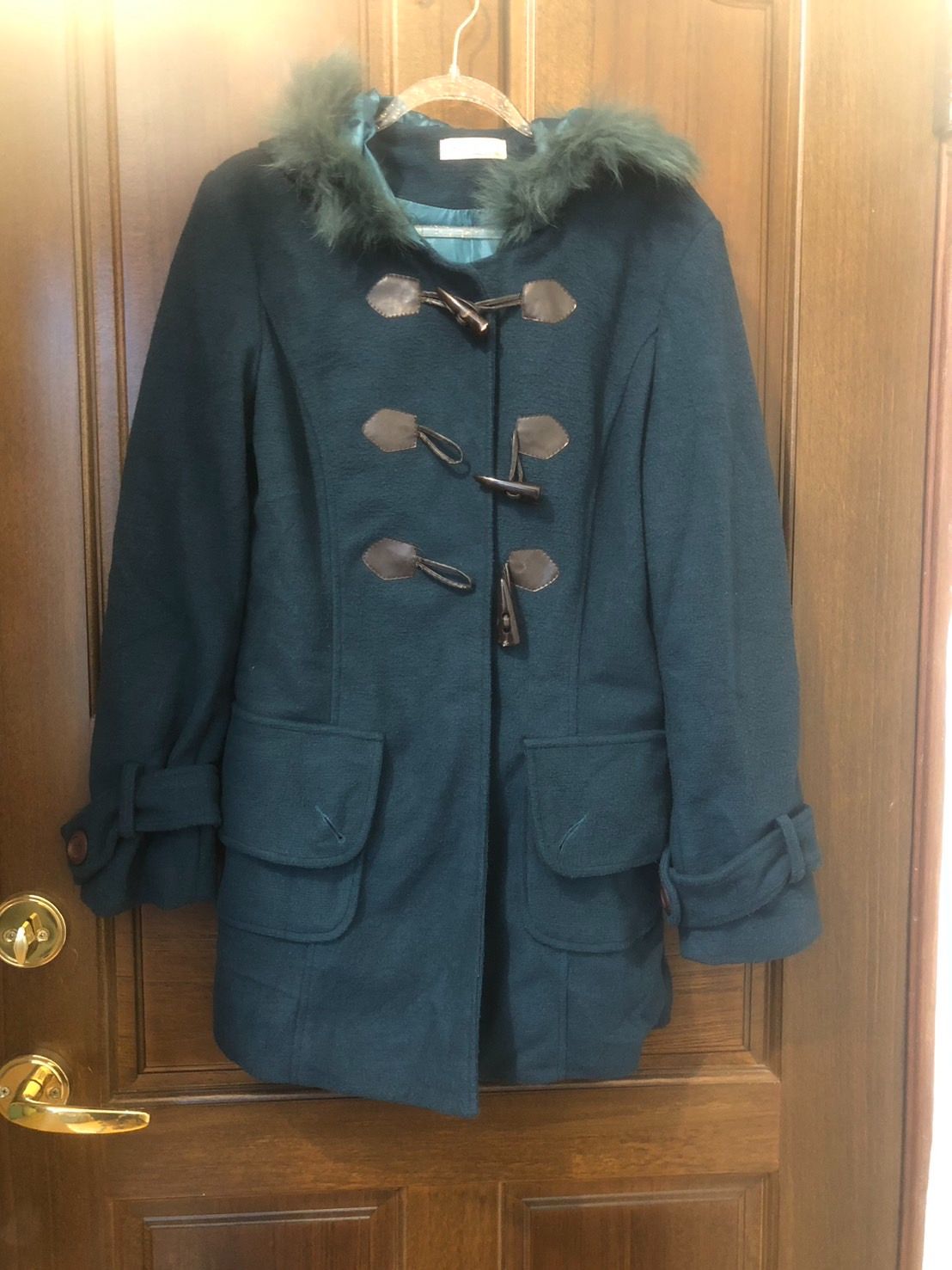 ♛ROSEMAYR♛廠商寄賣-X3972牛角釦連帽外套