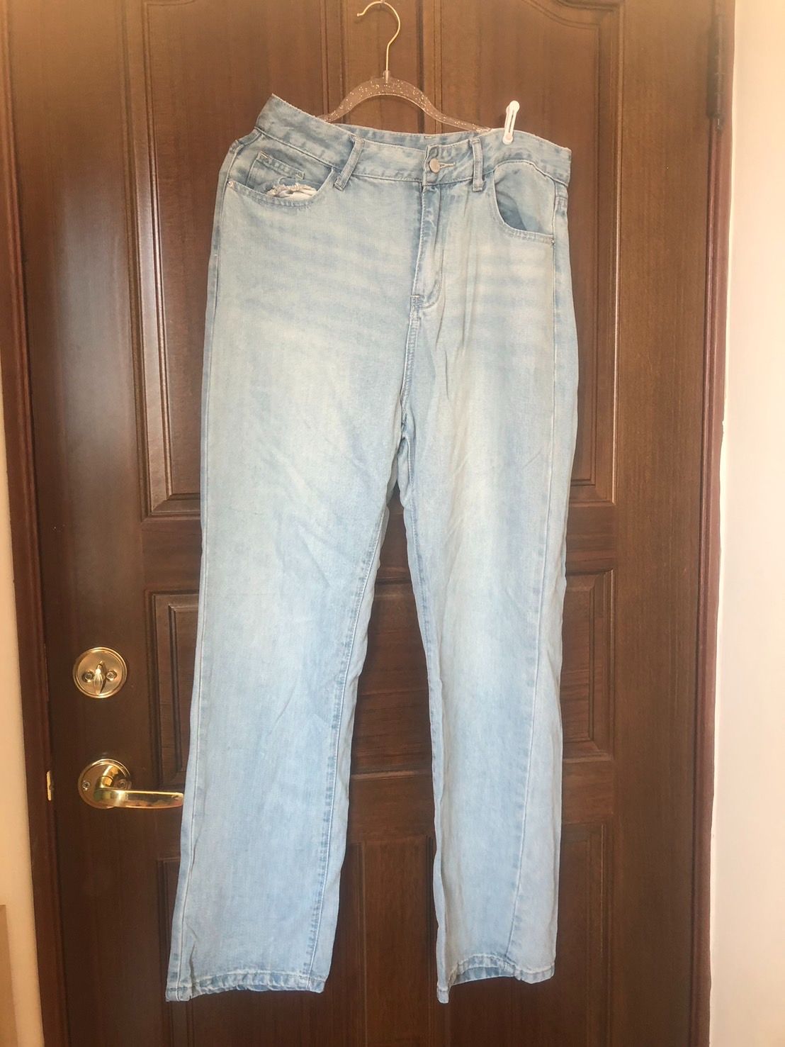 ♛ROSEMAYR♛廠商寄賣-C1648 懷舊藍寬腿牛仔長褲