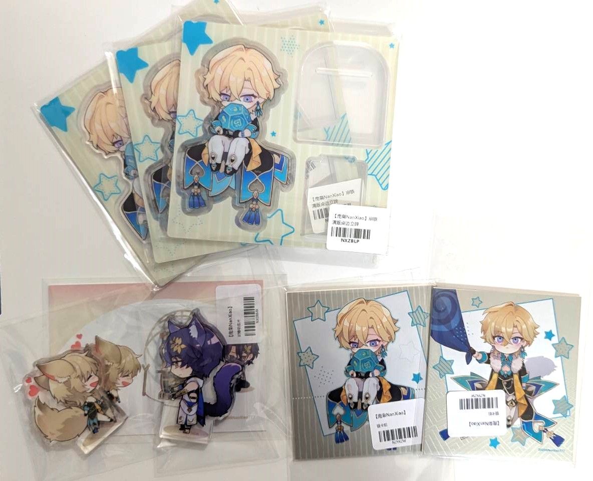 南梟NanXiao老師：砂金同人壓克力桌邊立牌（含銀卡2張）