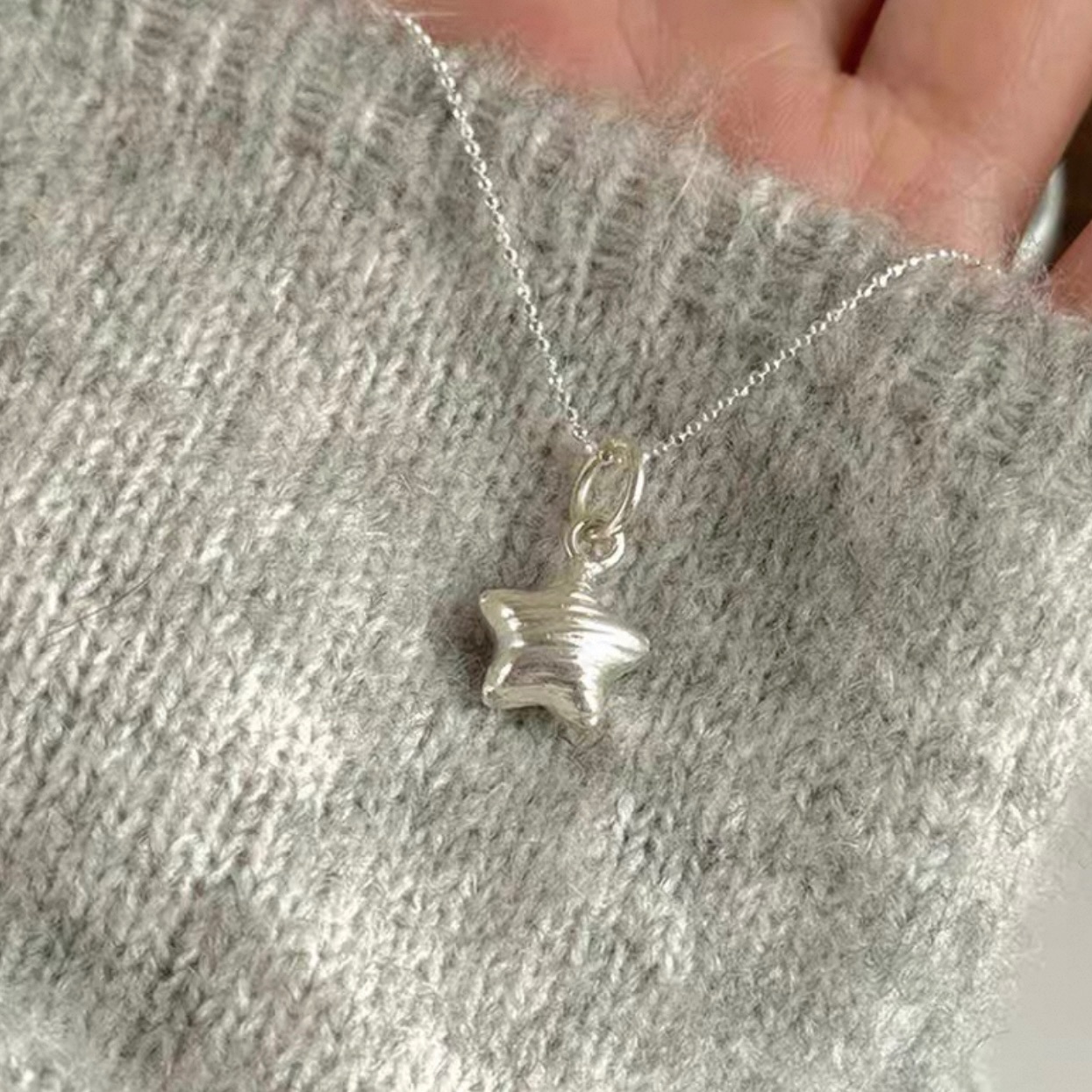 純銀星星項鍊