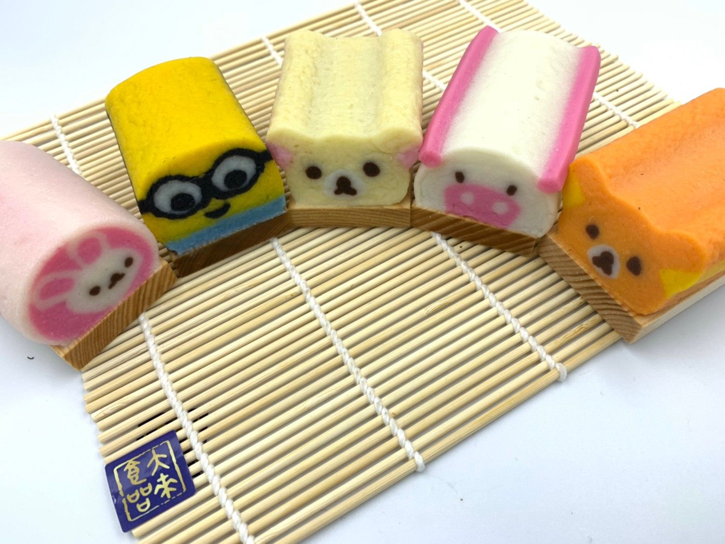 日本原裝進口造型魚板 （拉拉熊/牛奶熊/小小兵/小豬/兔兔/熊貓）