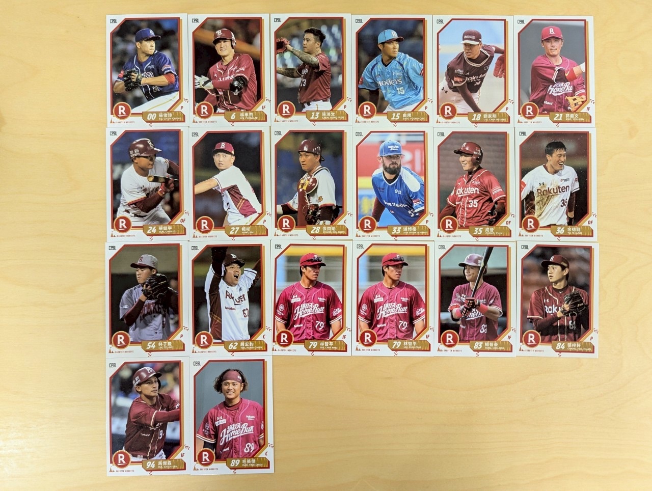 【2023中職球員卡】樂天桃猿 普卡