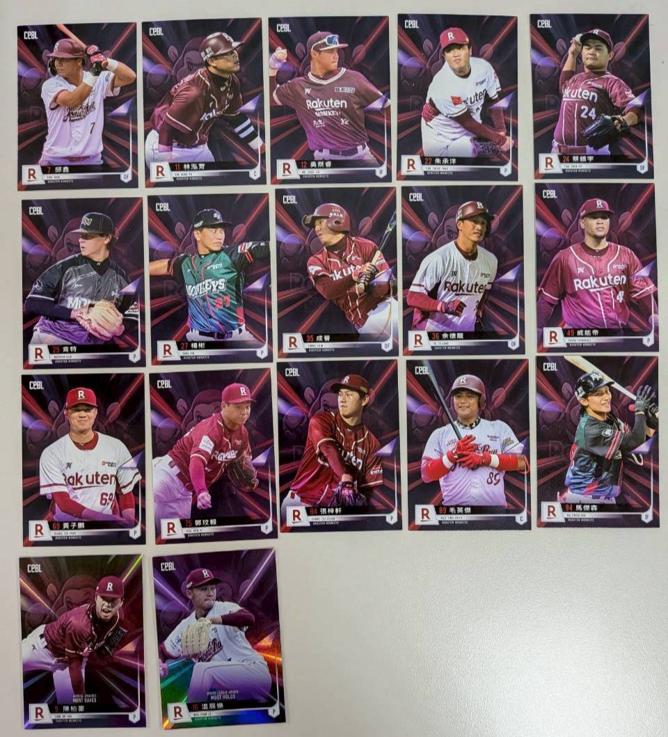 【2024中職球員卡】樂天桃猿 普卡