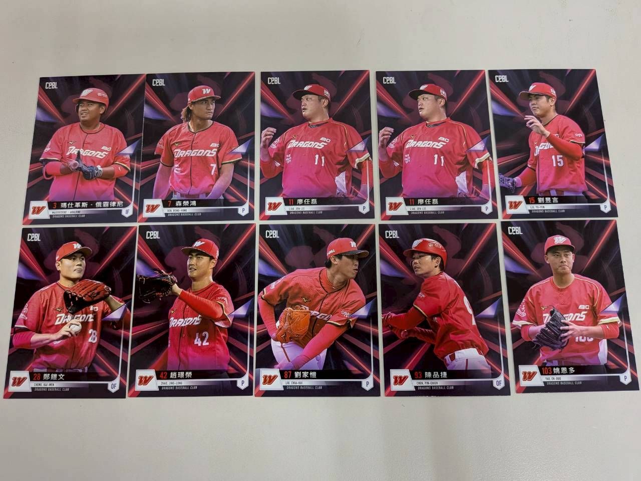 【2024中職球員卡】味全龍 普卡