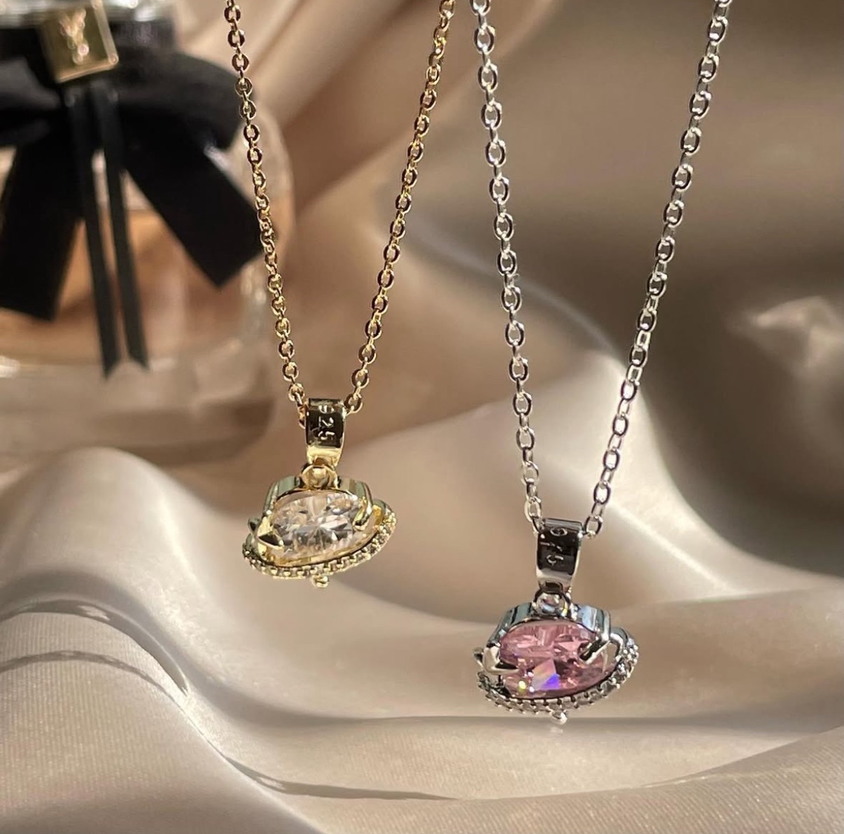 love planet necklace