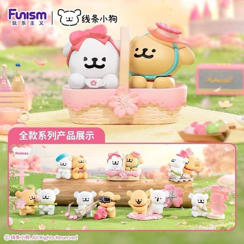 玩樂主義 線條小狗 浪漫櫻花系列盲盒