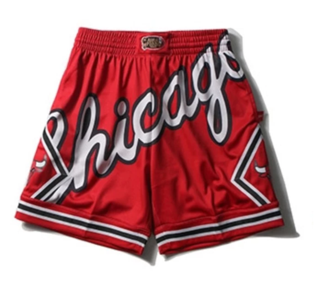 MITCHELL ＆ NESS M＆N BIG FACE 公牛 大LOGO 球褲【MN21A-SH01CB】
