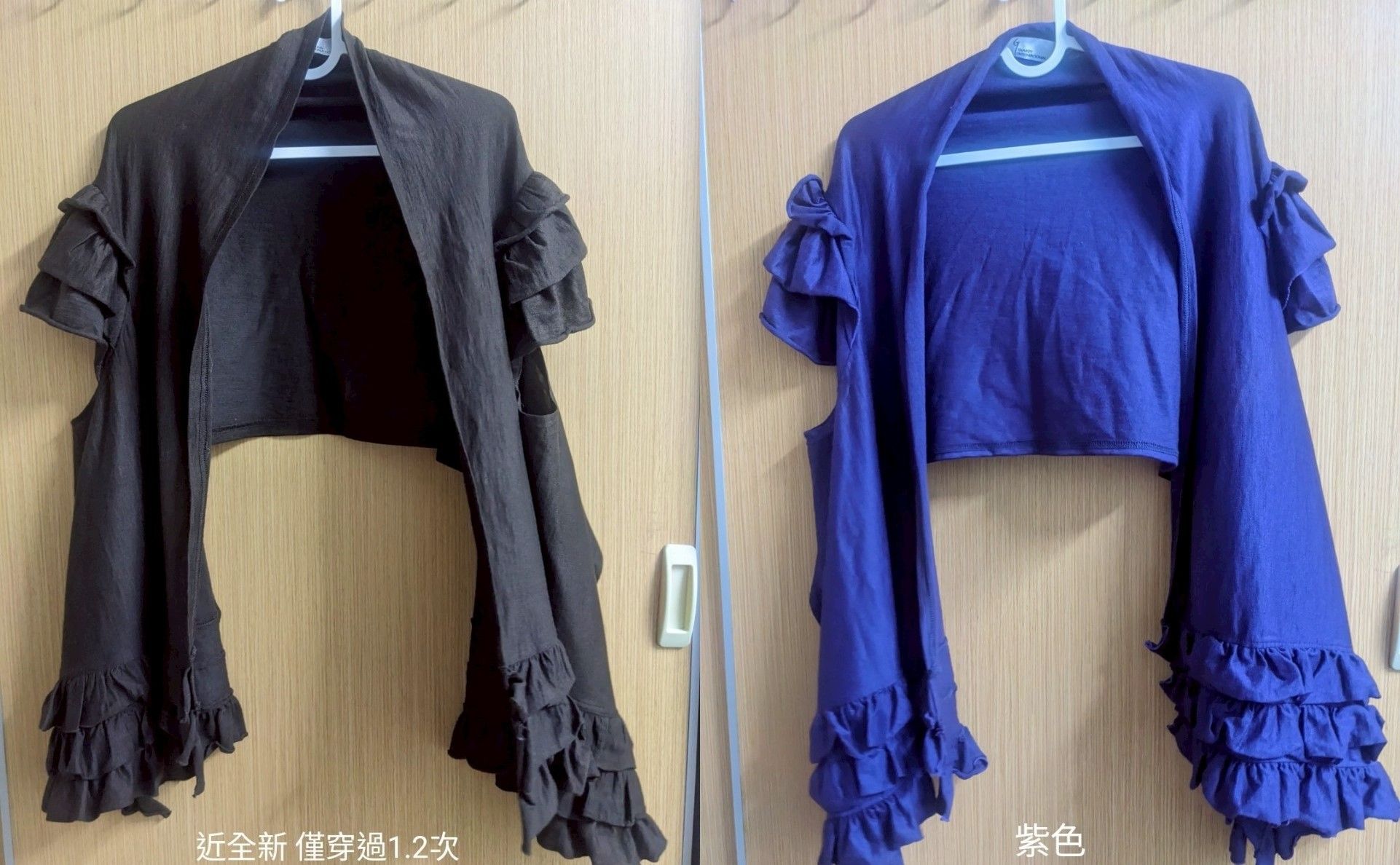 GIARDY INTERNATIONAL 佶爾蒂 設計師款 前長後短斗篷 微正式造型感 雙層 B_250428_9、12