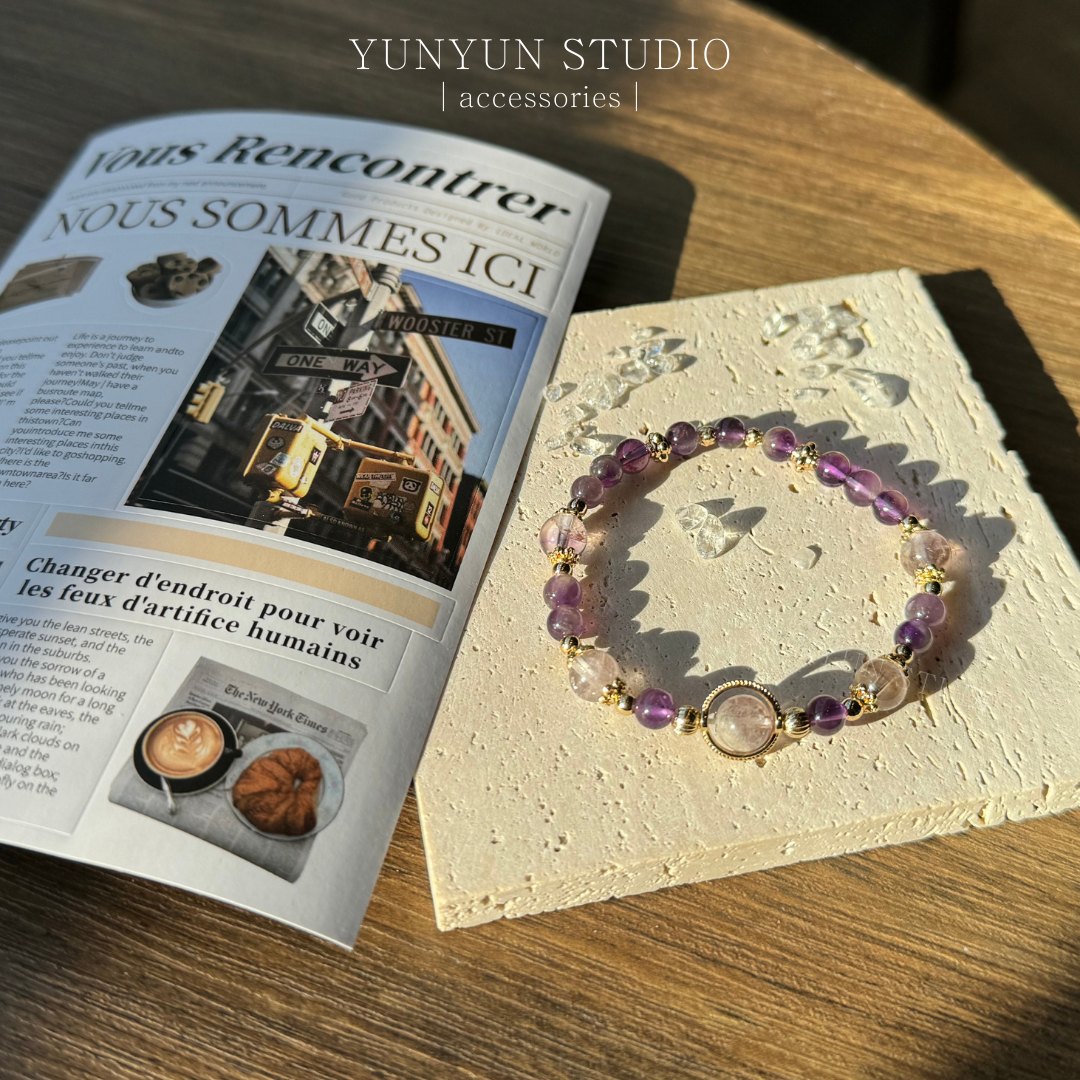 手鍊-紫水晶、紫幽靈🌷