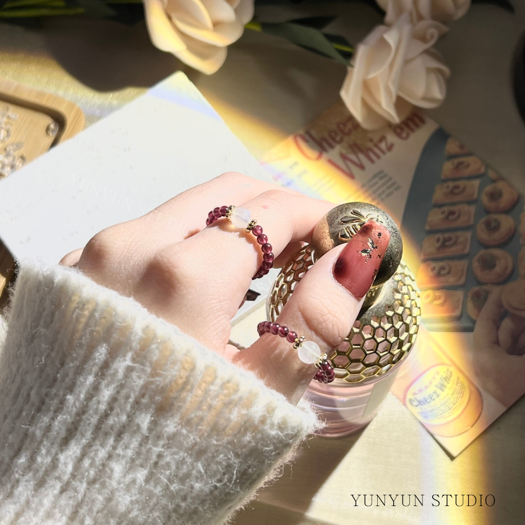 藍月光、紫牙烏戒指ฅ՞• •՞ฅ