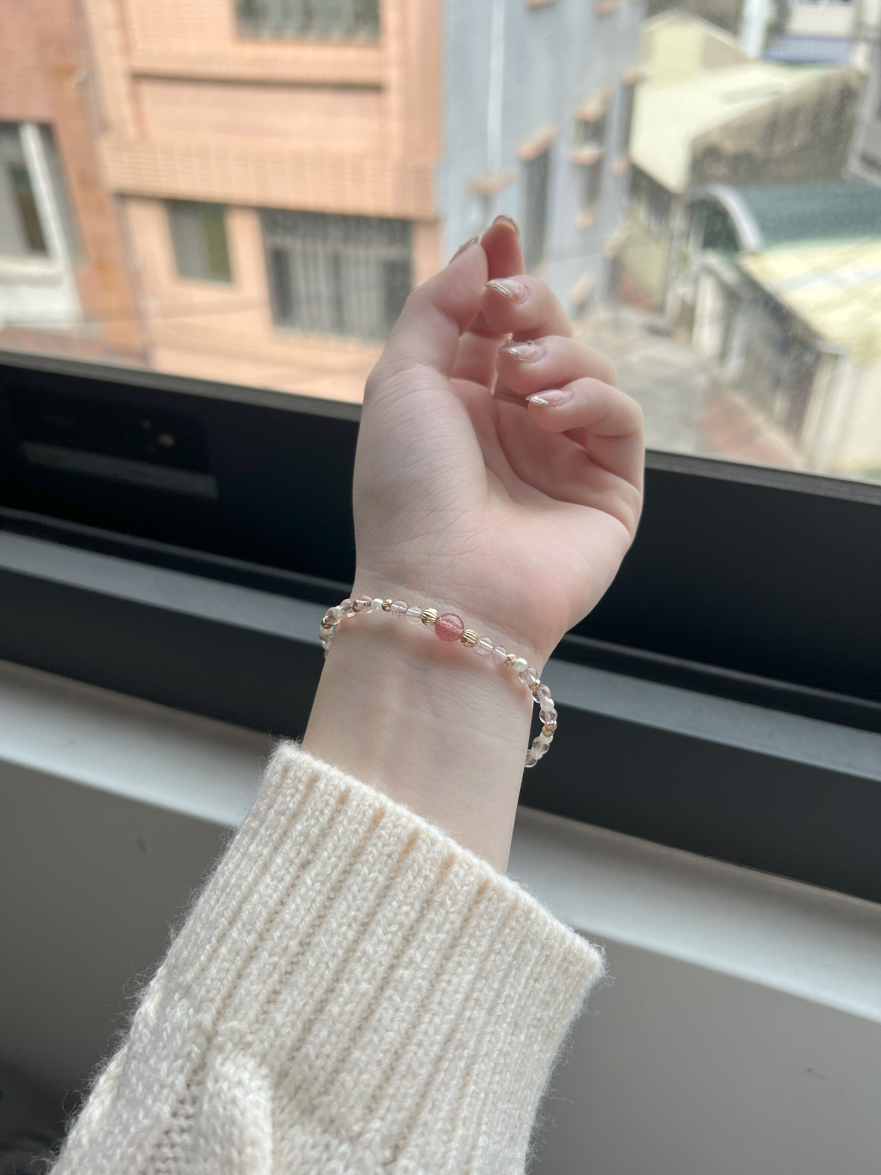 手鍊-草莓晶ฅ՞• •՞ฅ