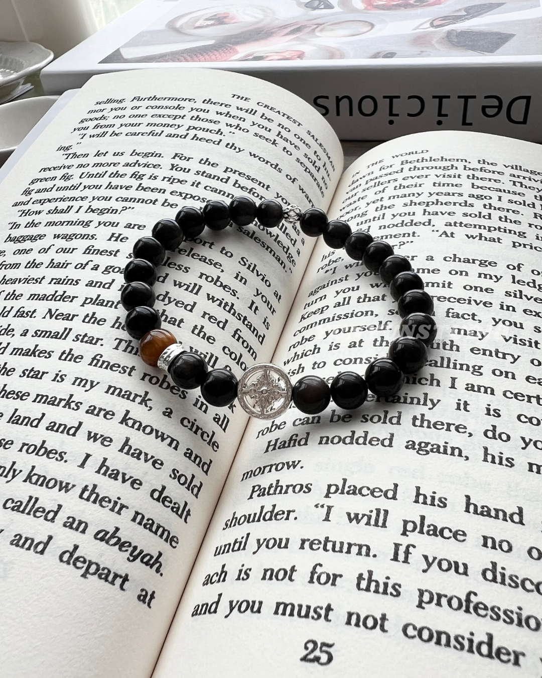 《暗曜影砂》 男款｜銀曜石x黃虎眼