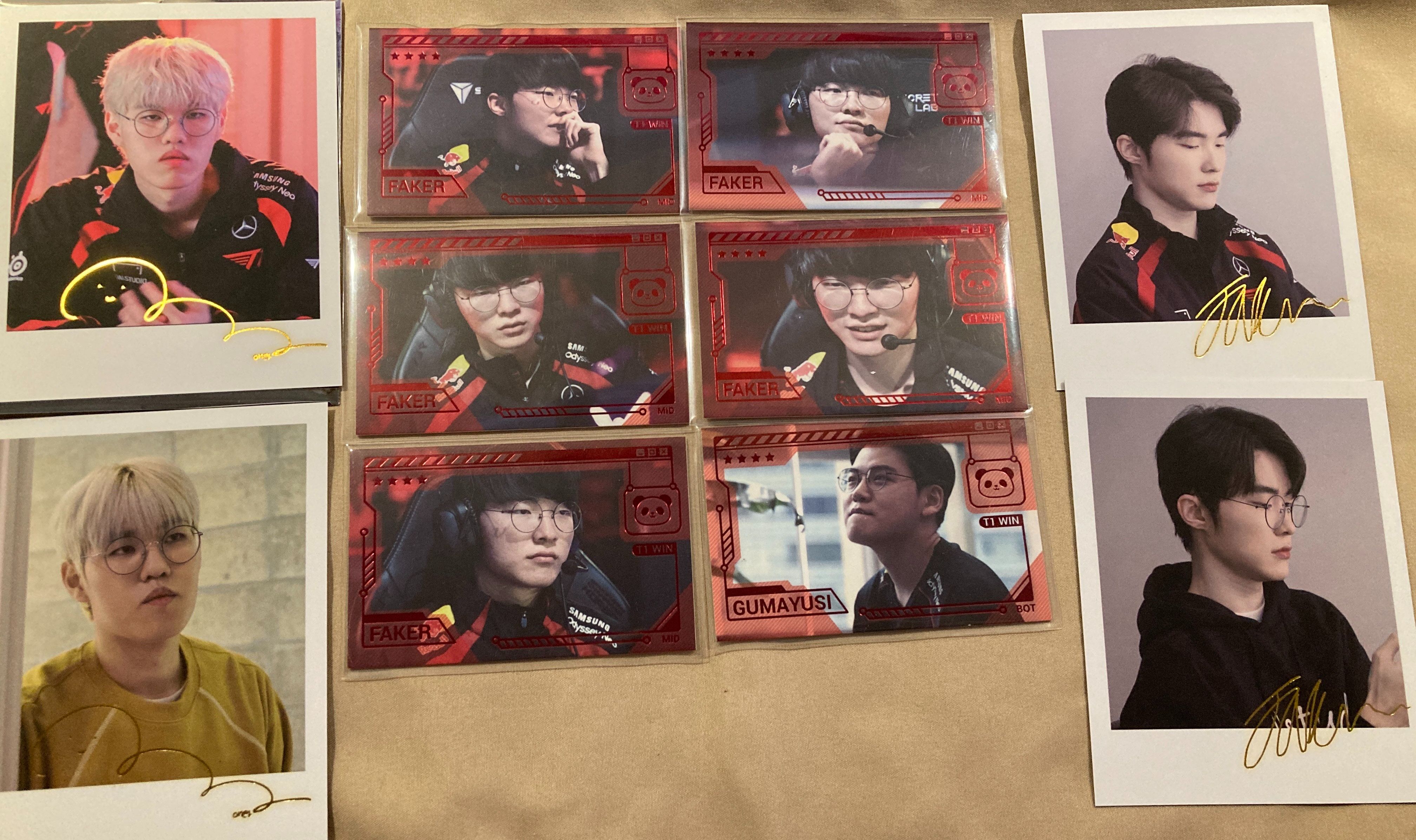 MSI小卡（Faker*5+Gumayusi*1合售） / 拍立得（Oner+Faker合售）
