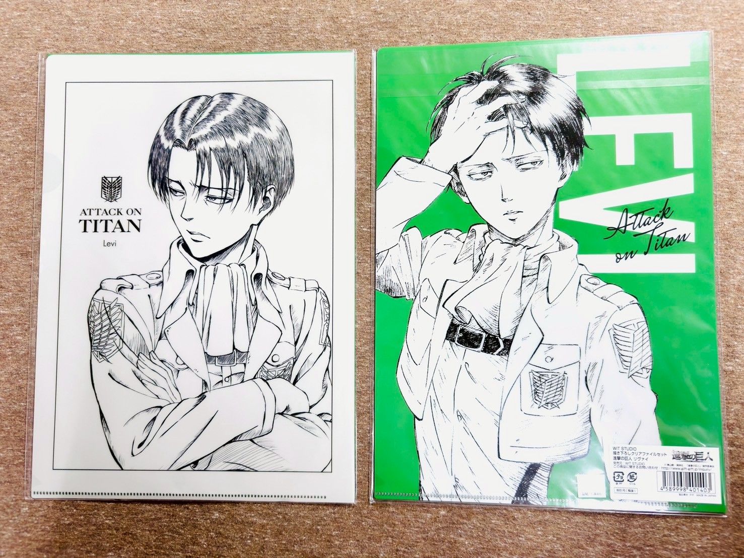 WIT STUDIO兵長誕生日資料夾2入組