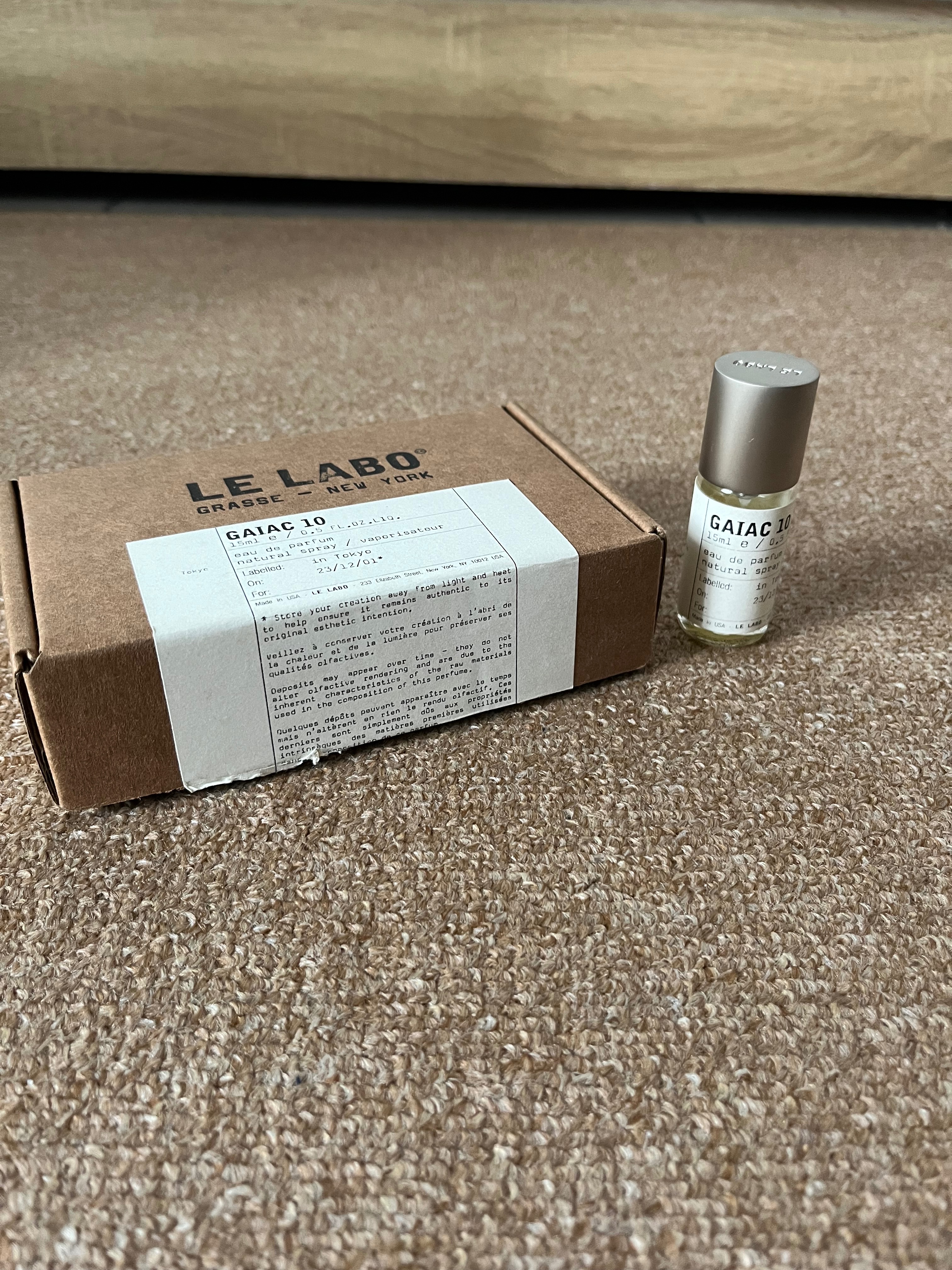 Le Labo GAIAC 10 東京 15ml 餘量約7成
