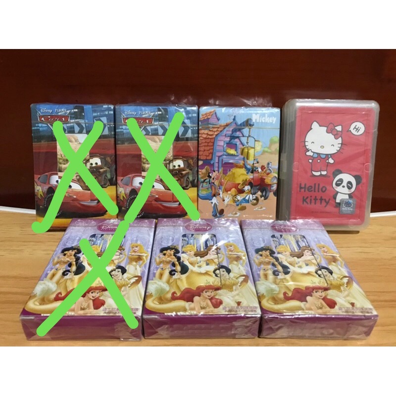 撲克牌 迪士尼 皮克斯 公主系列 米奇 Hello Kitty