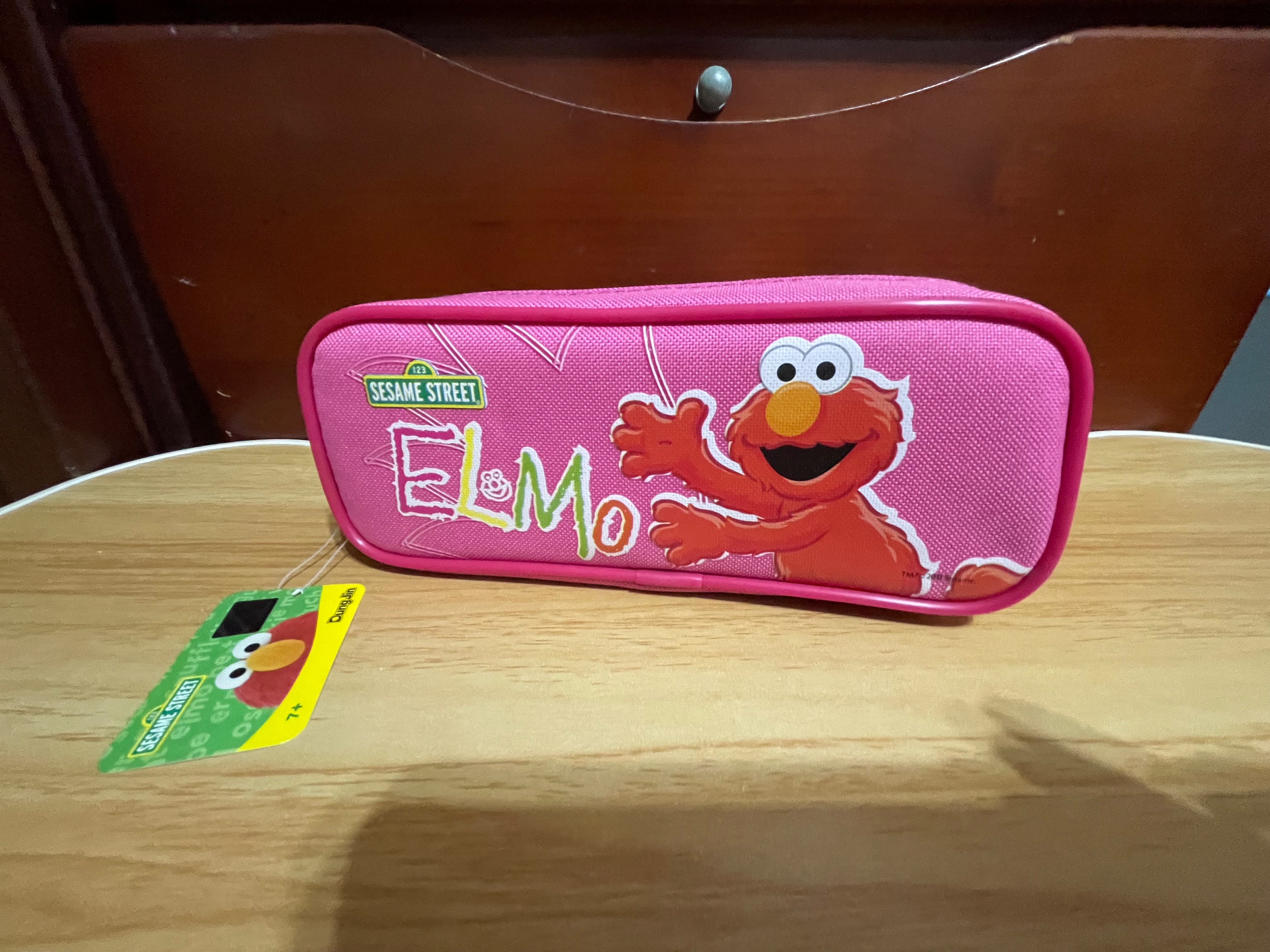 SESAME STREET 芝麻街 粉紅色 筆袋 鉛筆盒