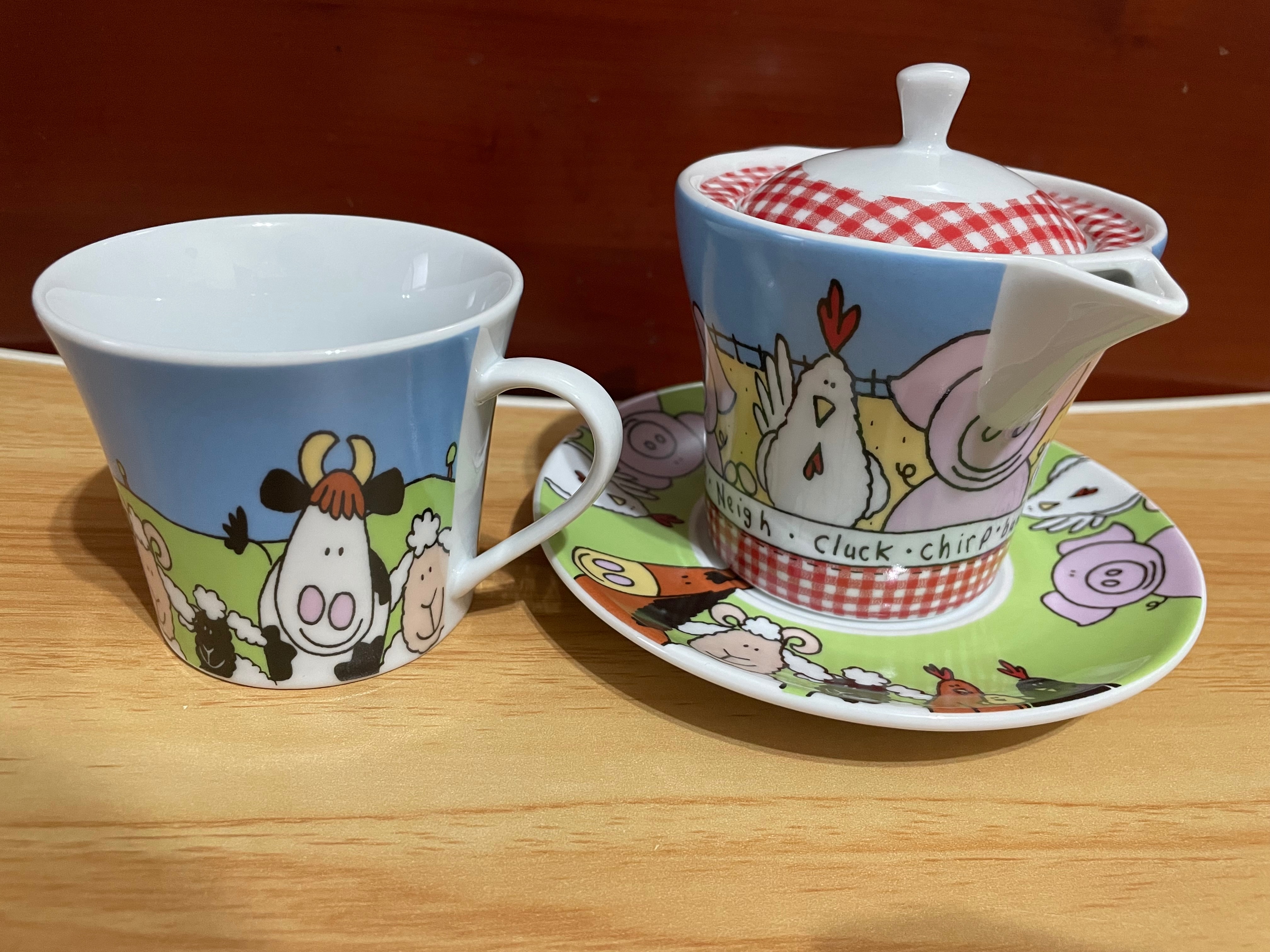 working House Zoo 生活工場 動物 下午茶組 茶杯 杯盤