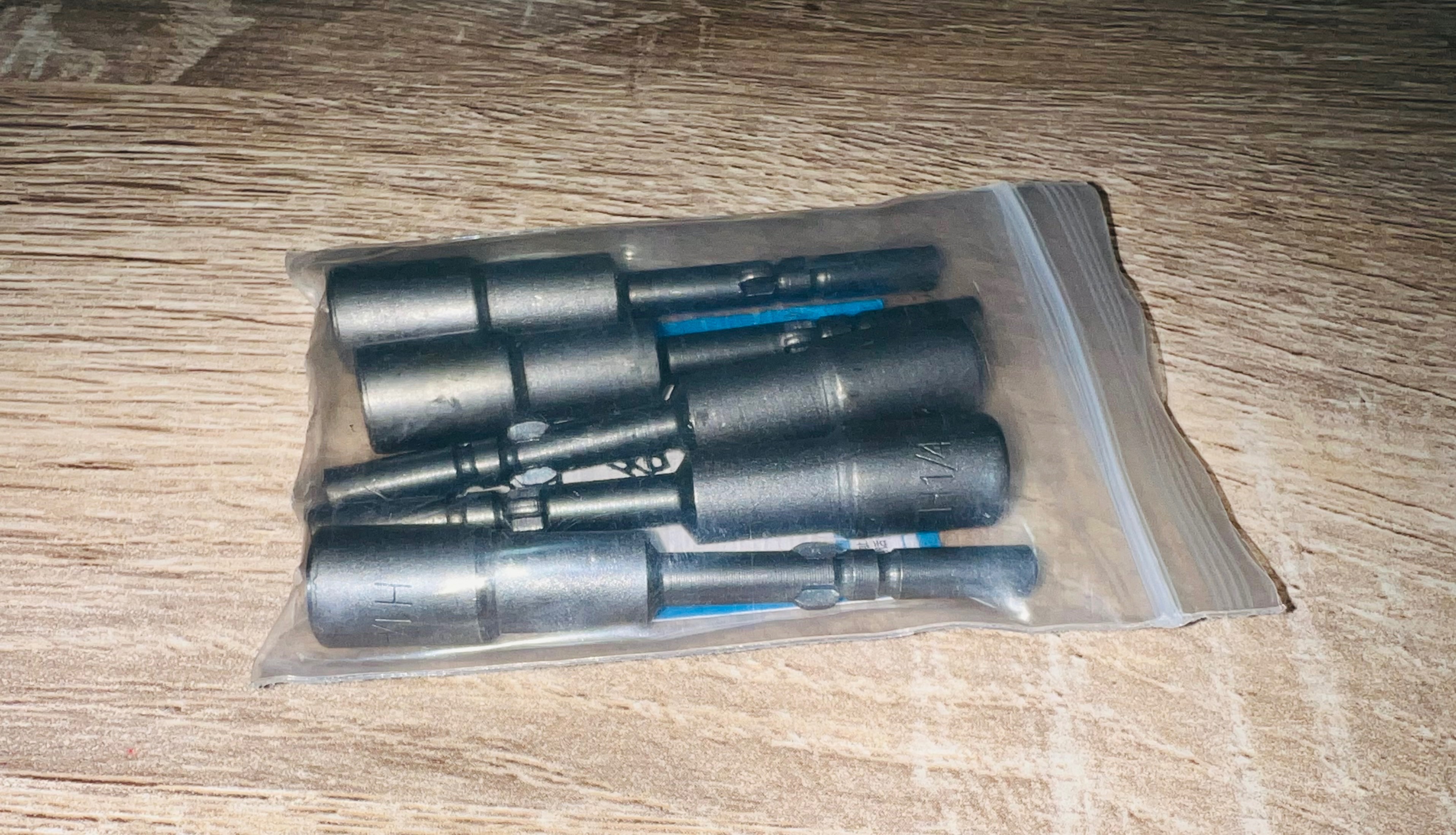 90.六角套筒 磁頭 6.35mm65L 1/4 （一組五隻）