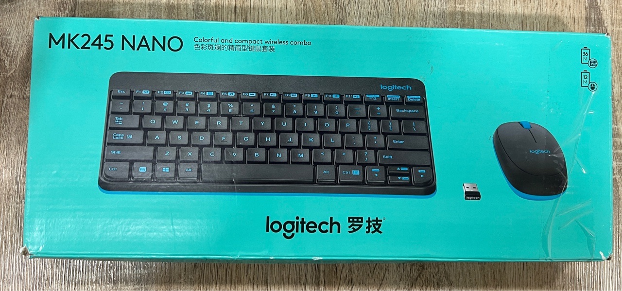 7.羅技mk245 nano鍵盤滑鼠套裝 [黑色]