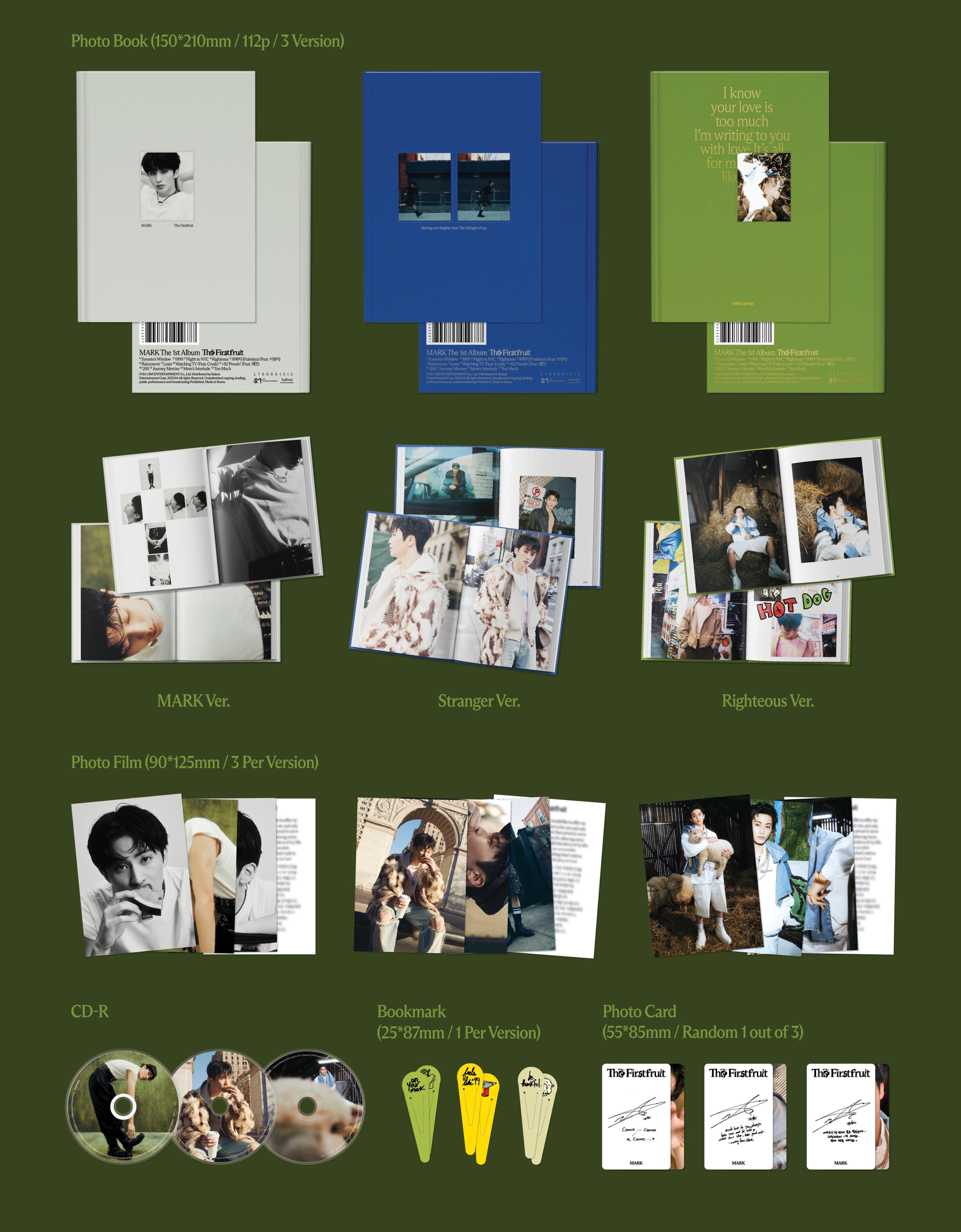【新品未開封】The Firstfruit【Trilogy Ver.】 MARK - The Firstfruit [1st Album - Trilogy Ver.] - K PLACE