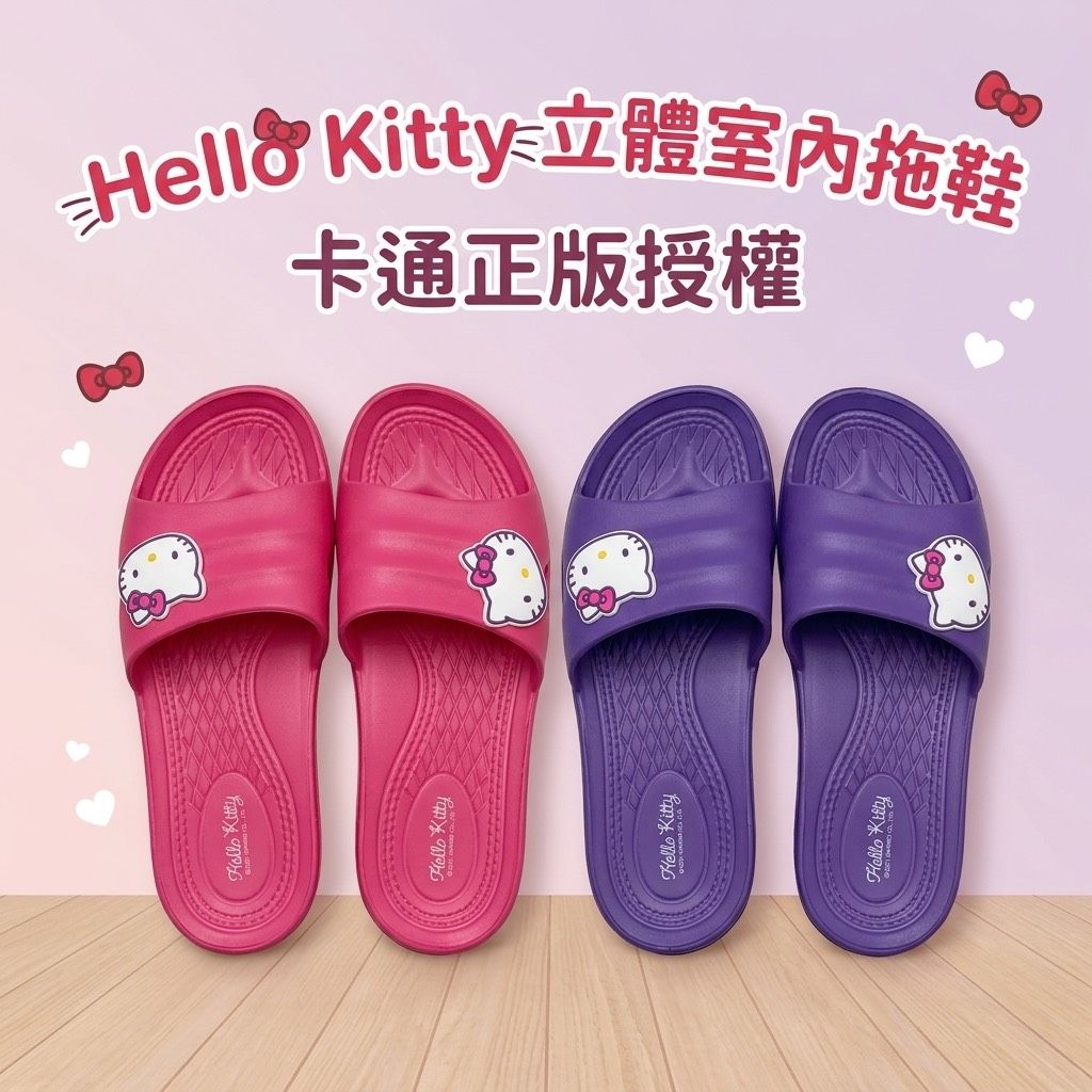 KT-618 Kitty 立體室內拖鞋 超輕量EVA拖鞋 正版授權