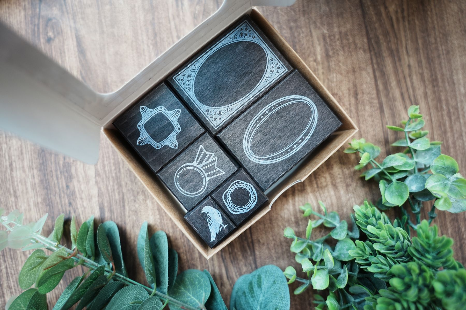 鴉之典藏染木印章