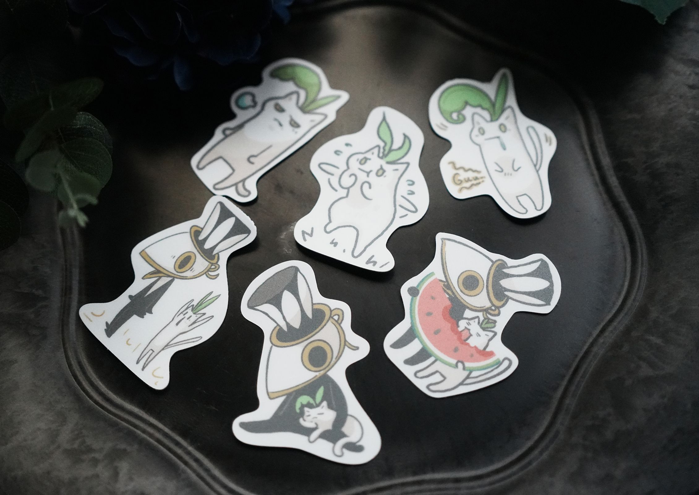 喵德拉與克勞德防水PVC貼紙組-第二彈