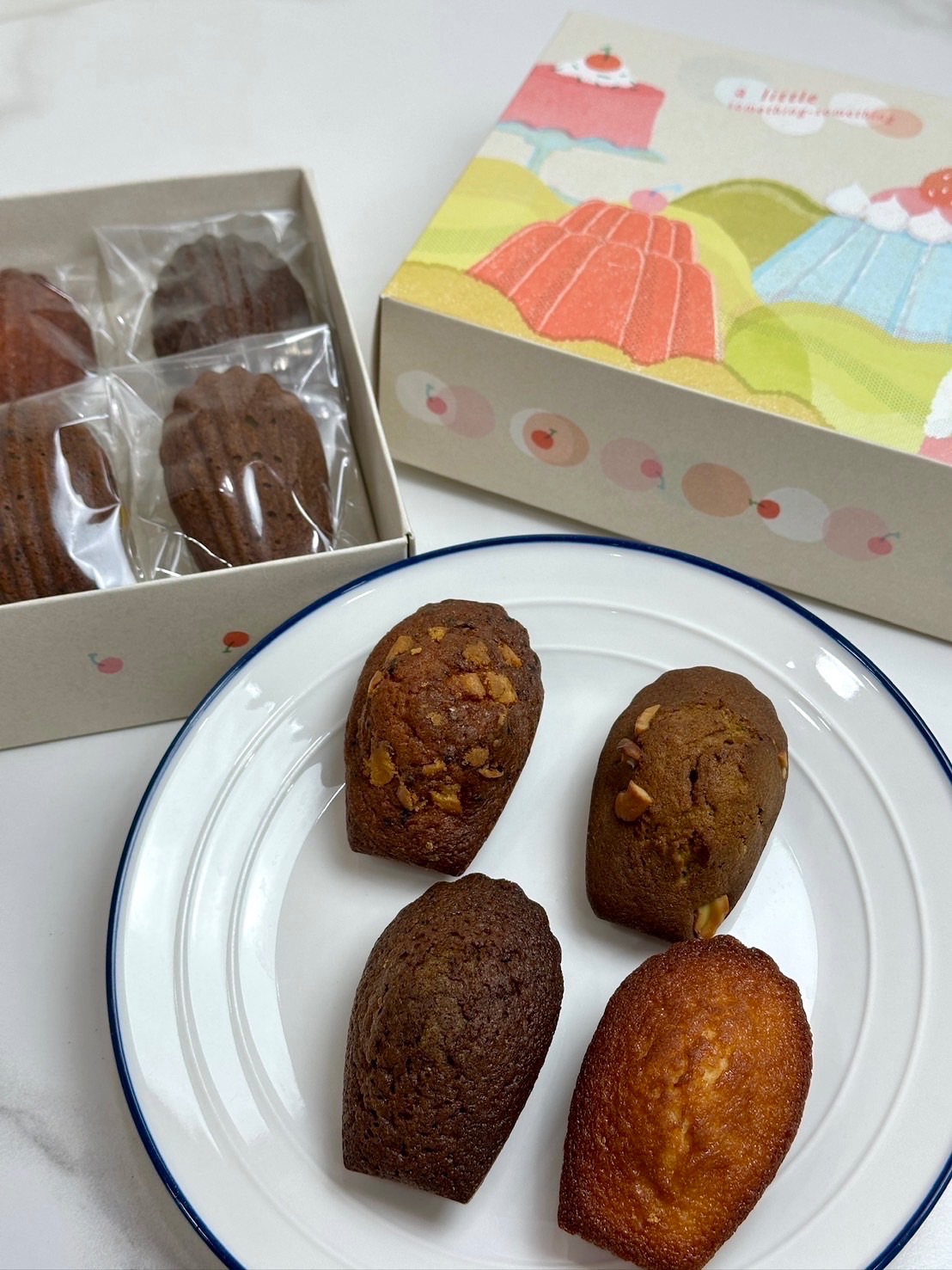 貝殼時光禮盒（8入）經典原味、蜜香紅茶、抹茶腰果、芝麻鹹蛋黃