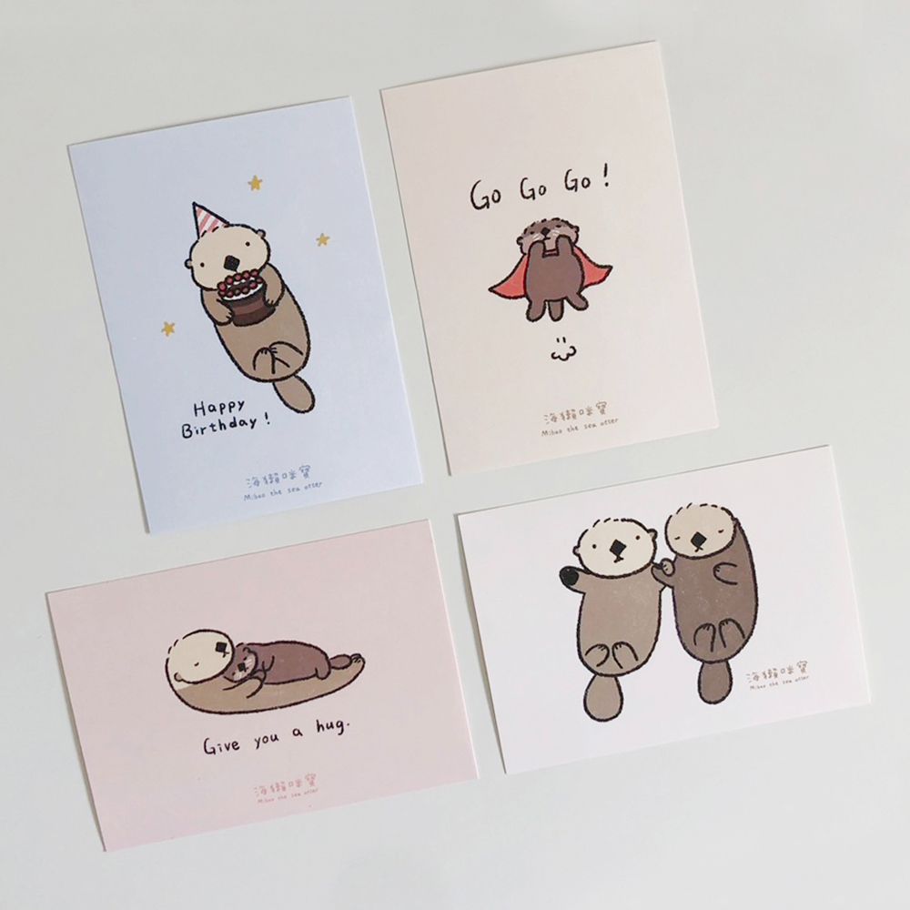 海獺咪寶🦦 多款明信片 生日卡片