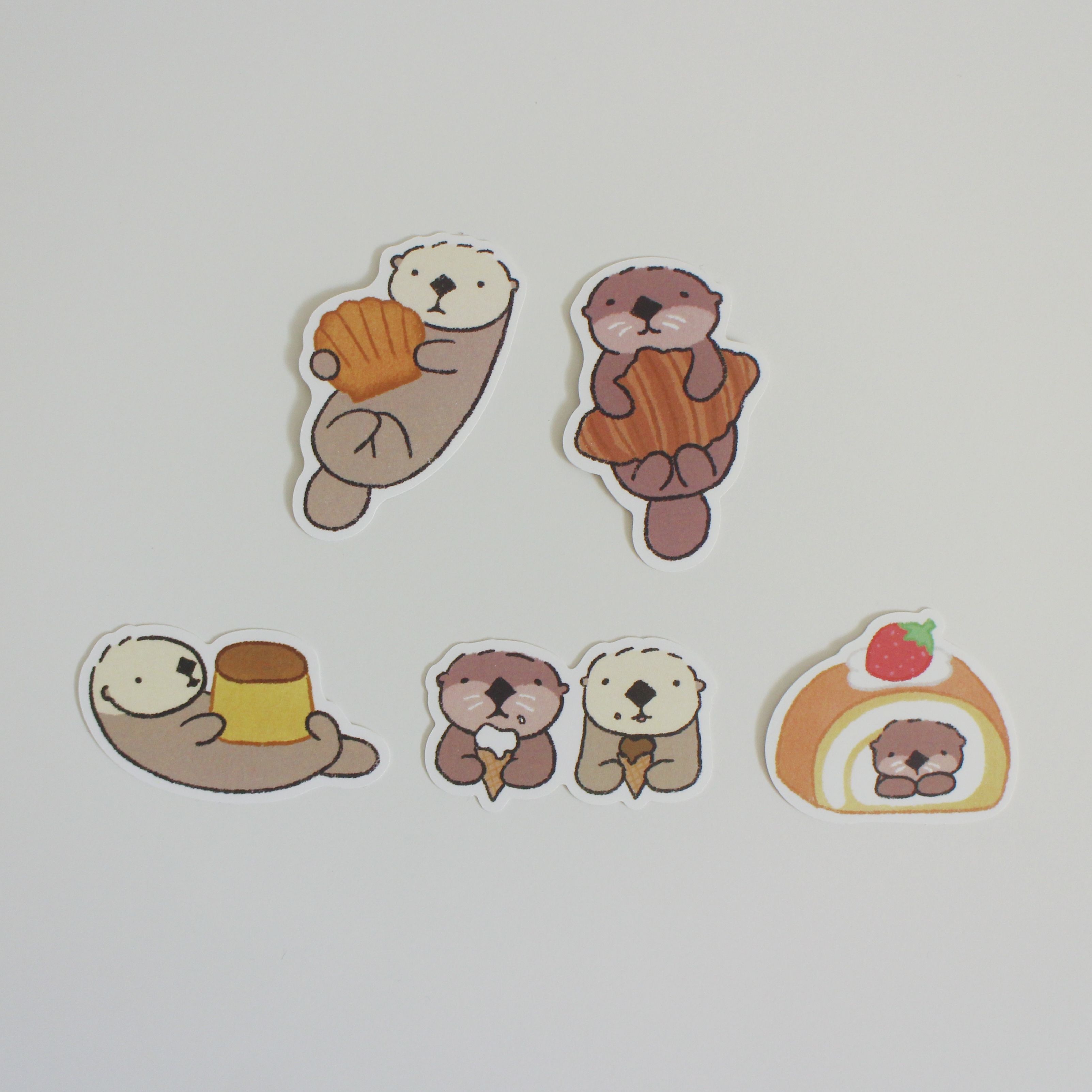 海獺咪寶🦦 防水貼紙 甜點系列