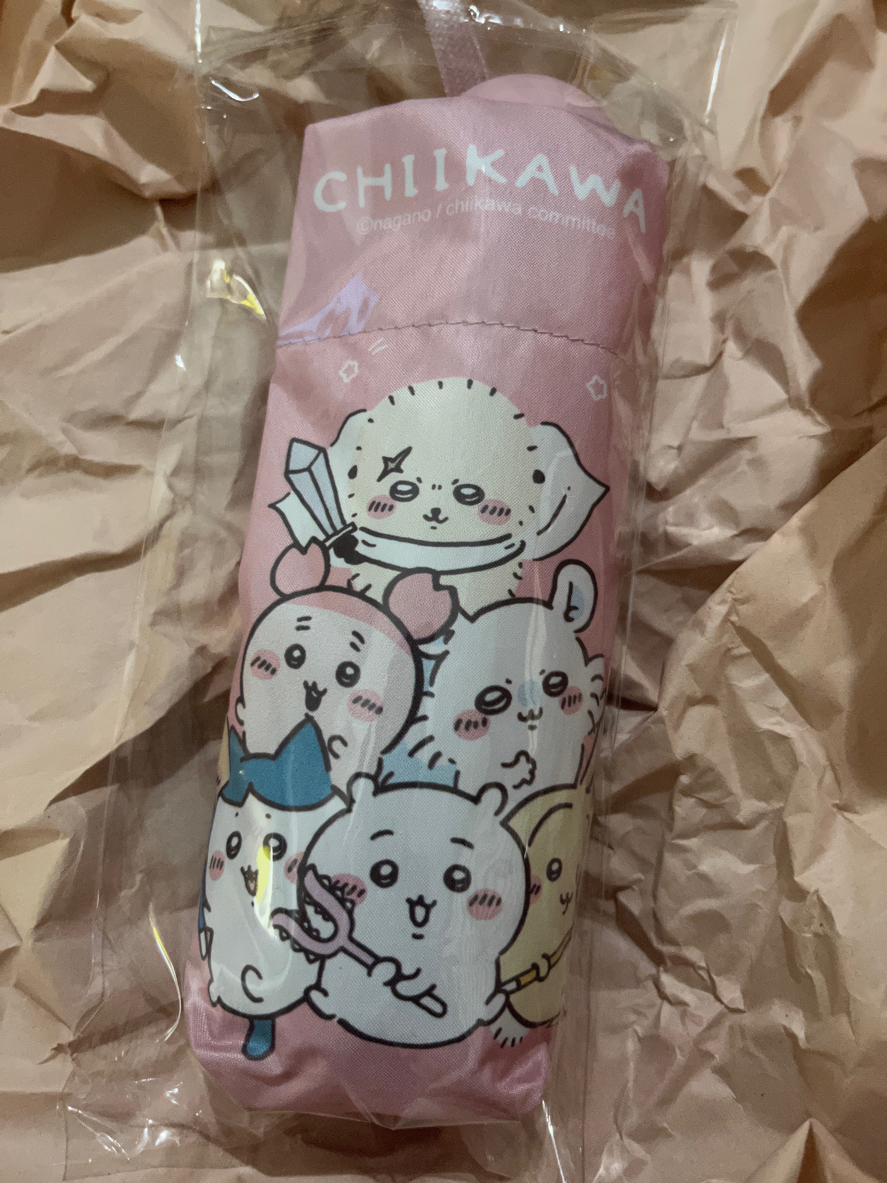 湊整數 吉伊卡哇 711流星款（粉紅） 摺疊雨傘 已剪標 無吊牌 沒使用過