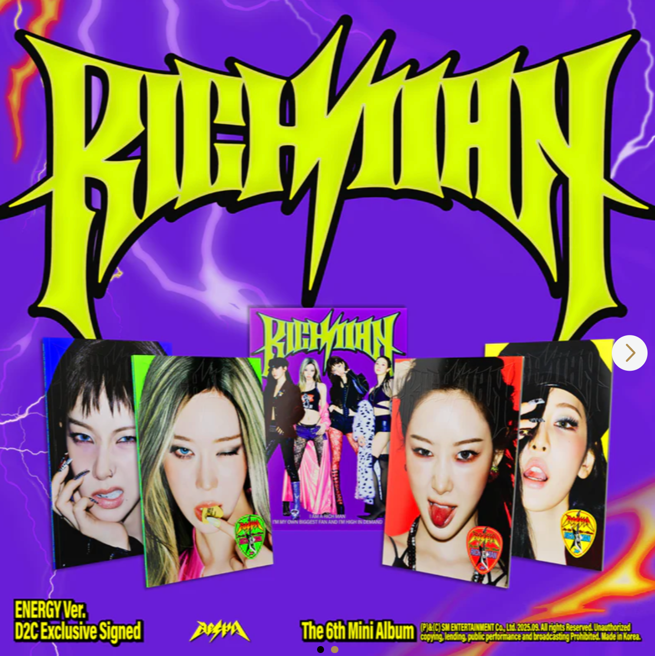 （現貨不用等）aespa【RICH MAN】美版親簽 ENERGY Ver.