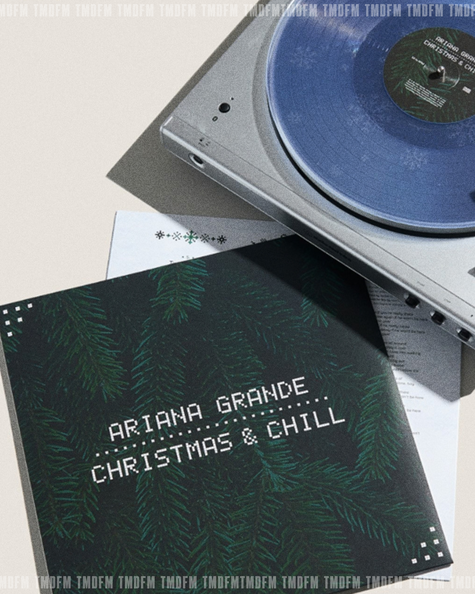 Ariana Grande【 Christmas ＆ Chill 】雪花球白色大理石膠（Target 限定）