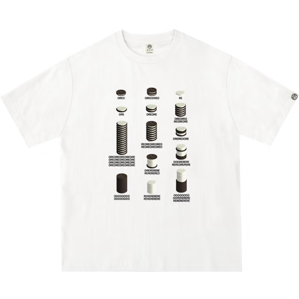 很有趣🤣Oreo梗T-shirt（黑/白2色）高磅數棉T