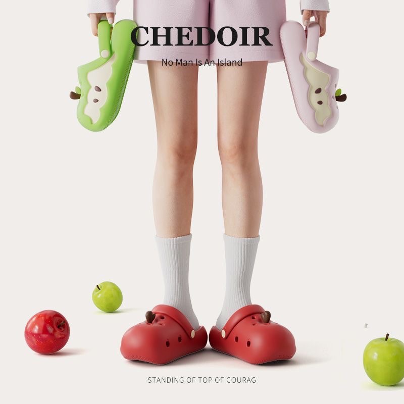 夏天穿太適合😆超可愛蘋果洞洞鞋🍎