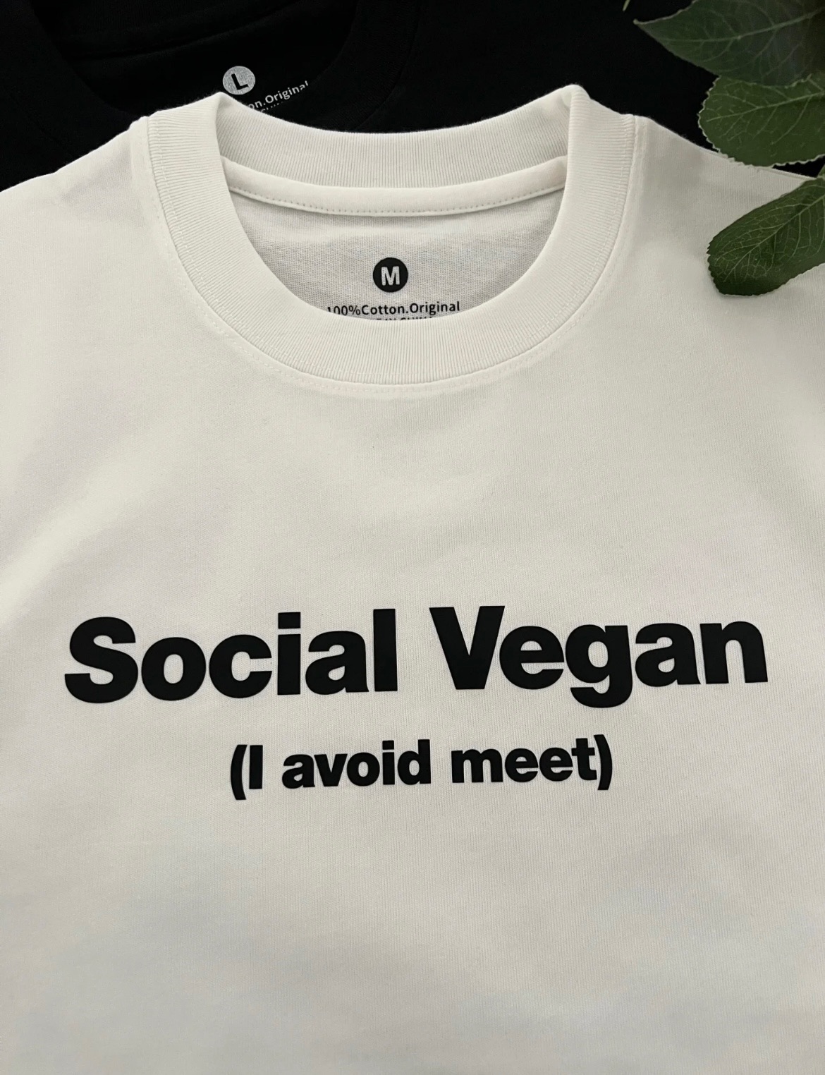 「我的社交狀態」social vegan我不愛見面 純棉T恤