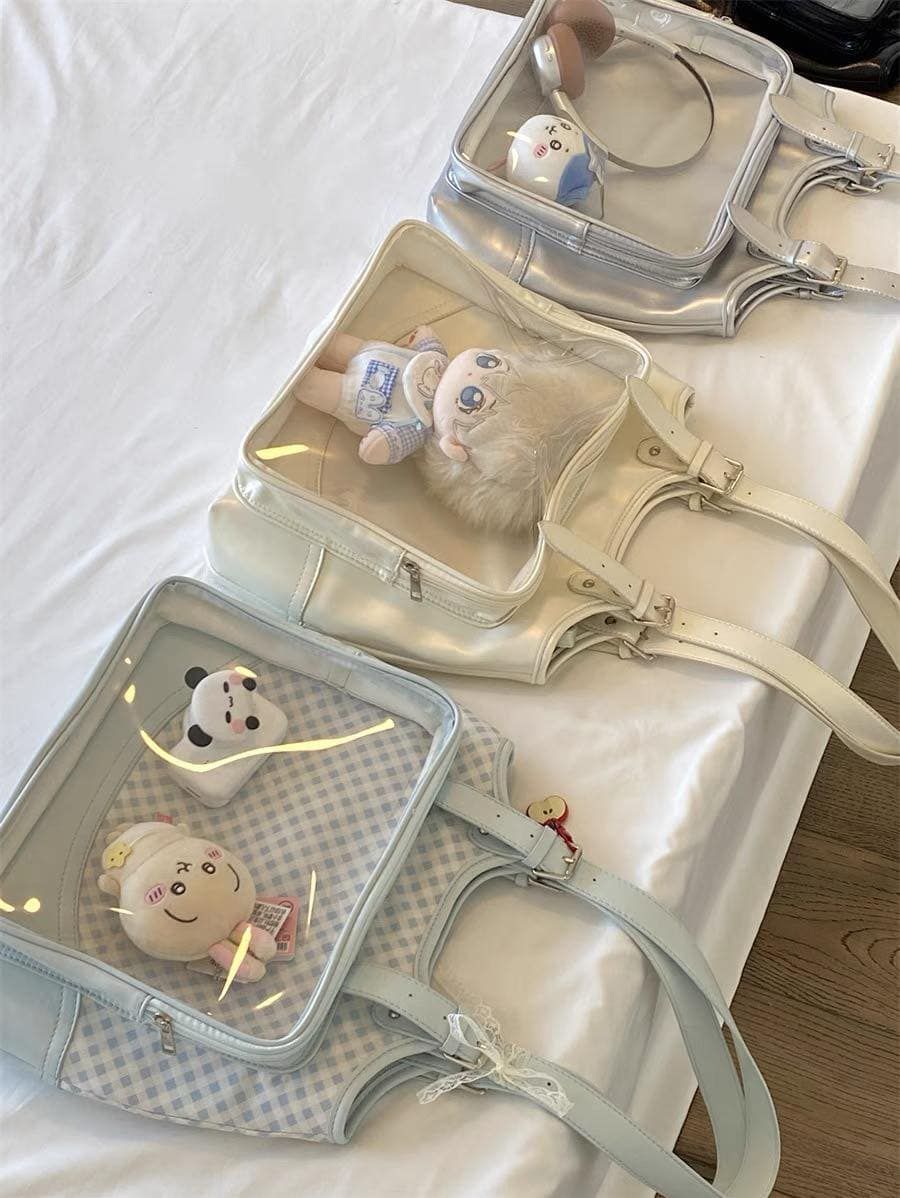 【Q07】大號外置痛層兩面背單肩包