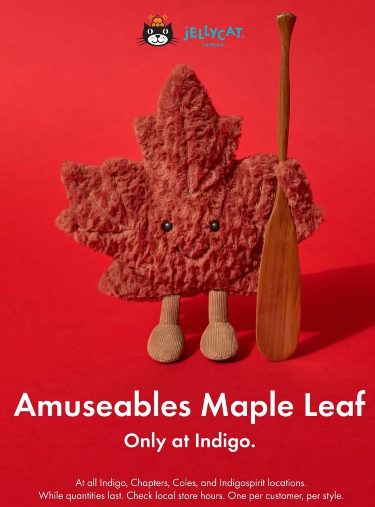 【加拿大預購＆現貨】2025年加拿大夏季Jellycat限定品-楓葉
