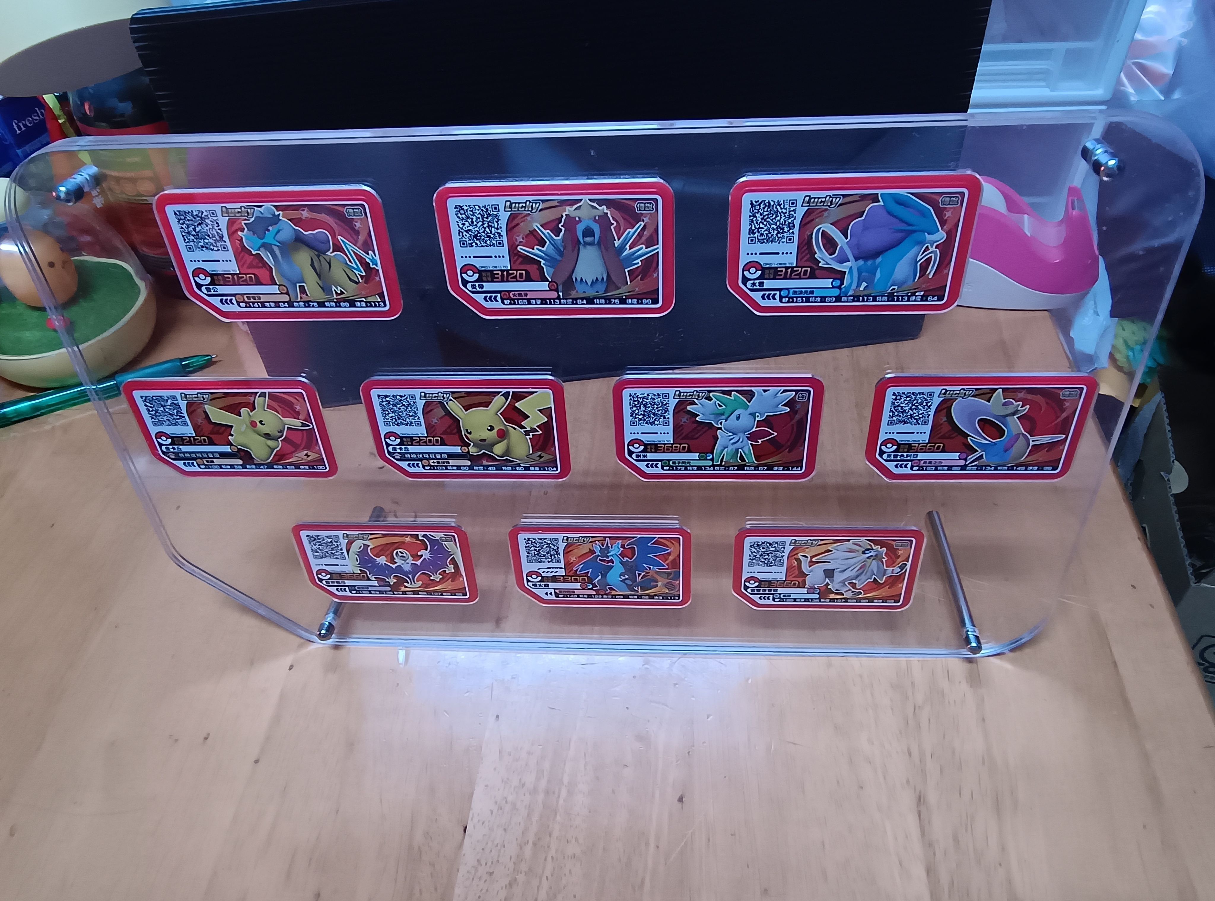 【如圖】Pokémon ga-ole十格卡匣典藏架