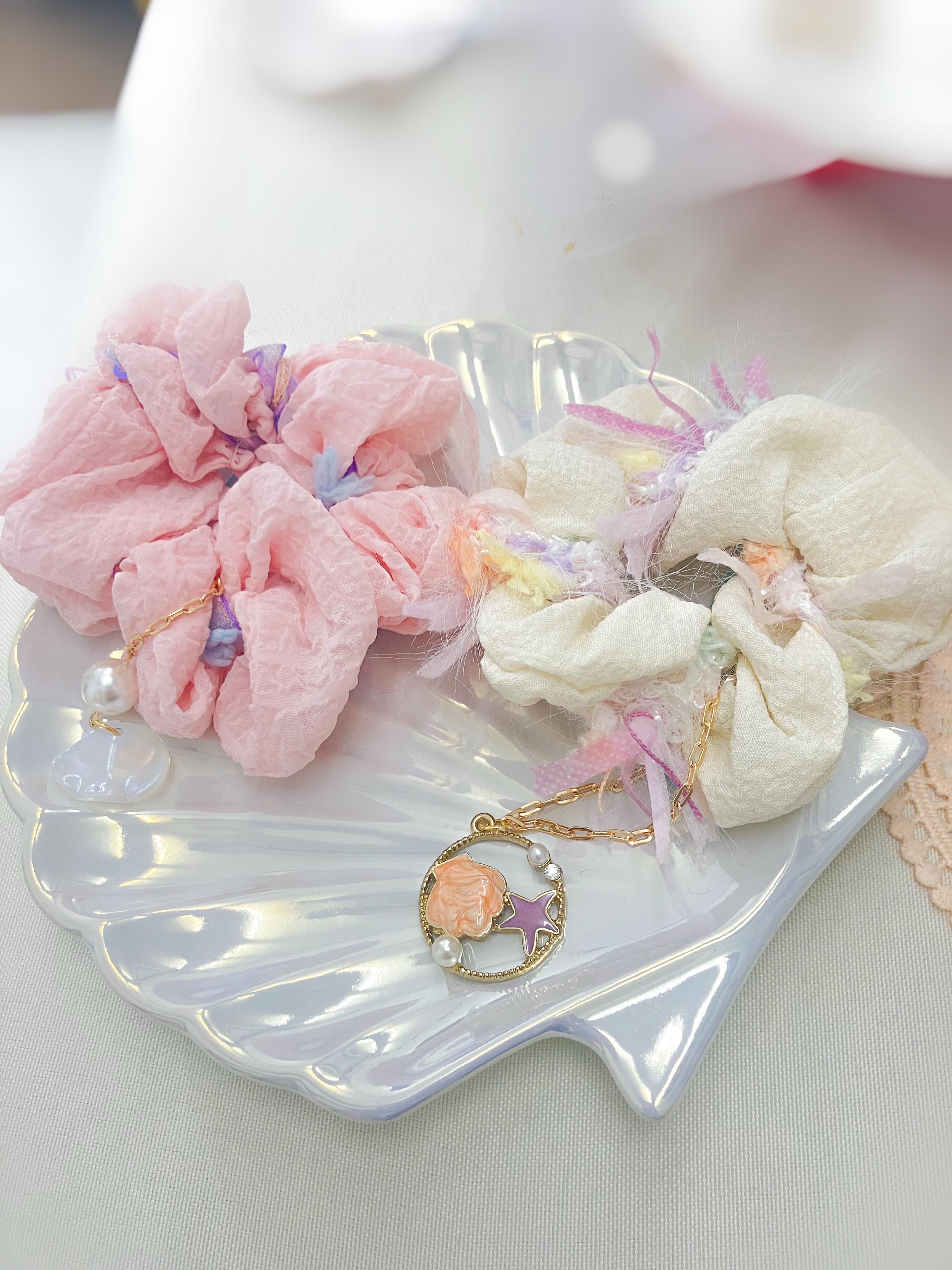 手作大腸髮圈｜繽紛之海🫧 印象髮飾 𓂃 兩款展開