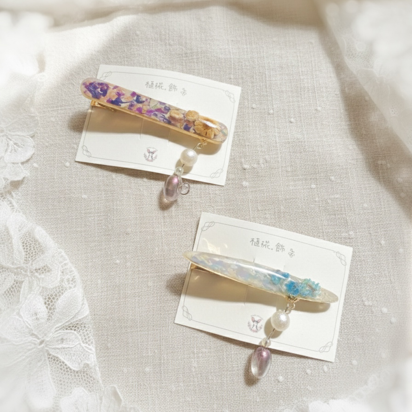 手作鴨嘴髮夾  ｜ 花園時光系列❀ ⠀🝮ᵎ ꔛ