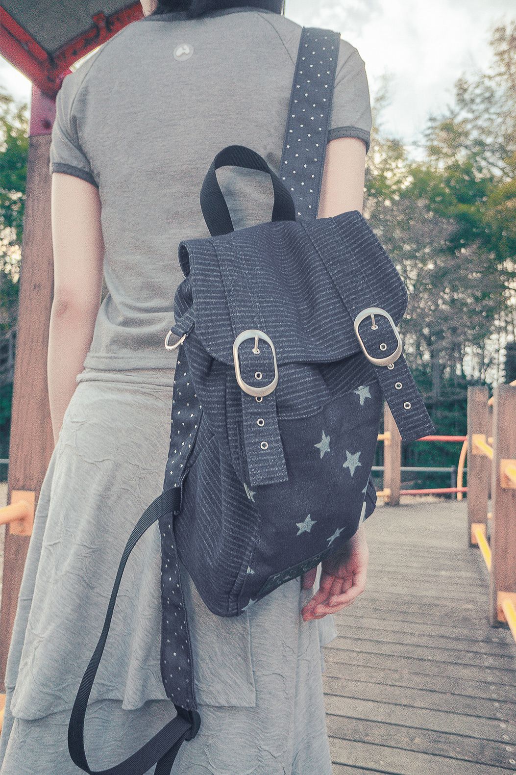 Stardust denim back-pack（兩色）