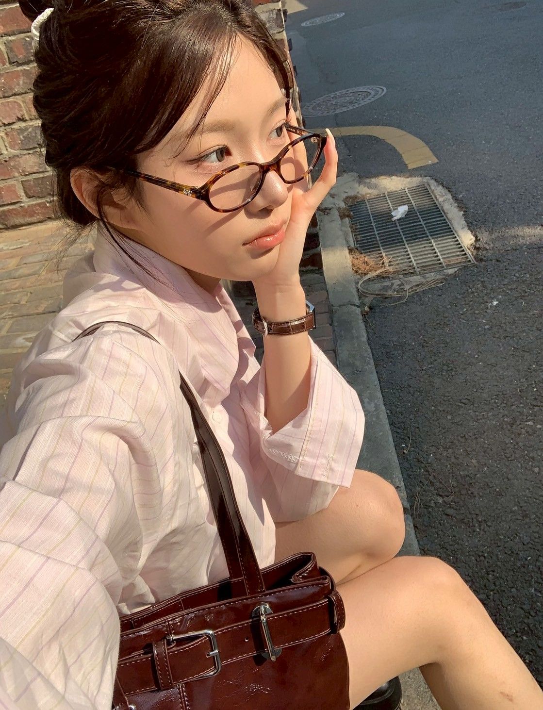 하버 스트라이프 엔티 셔츠（三色）