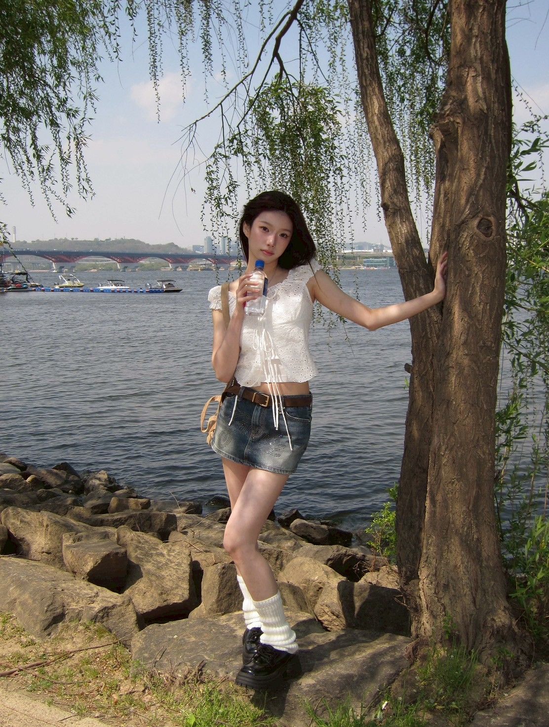 [패드나시+블라우스SET🍦] （三色）