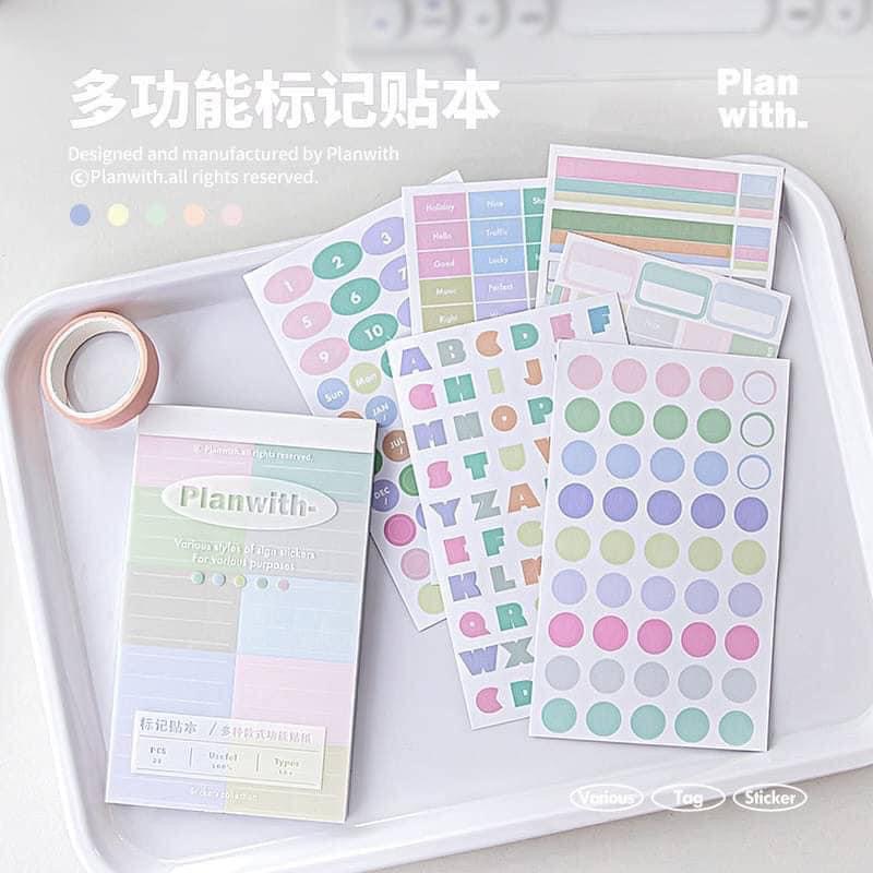 這組超級好用多功能標記貼本，#