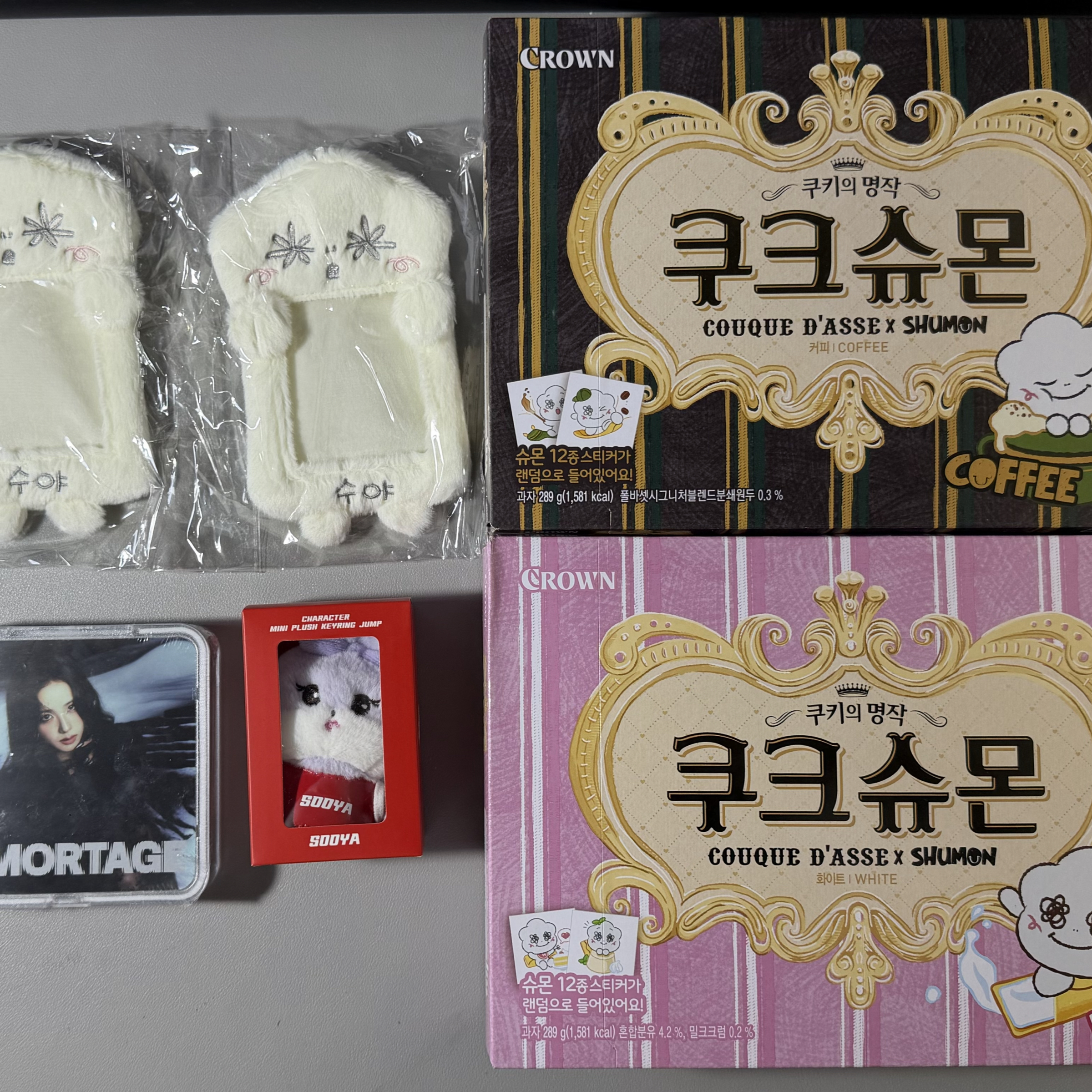 （皆為全新未拆）金智秀智能專 灰塵卡套 Sooya娃娃 灰塵聯名餅乾