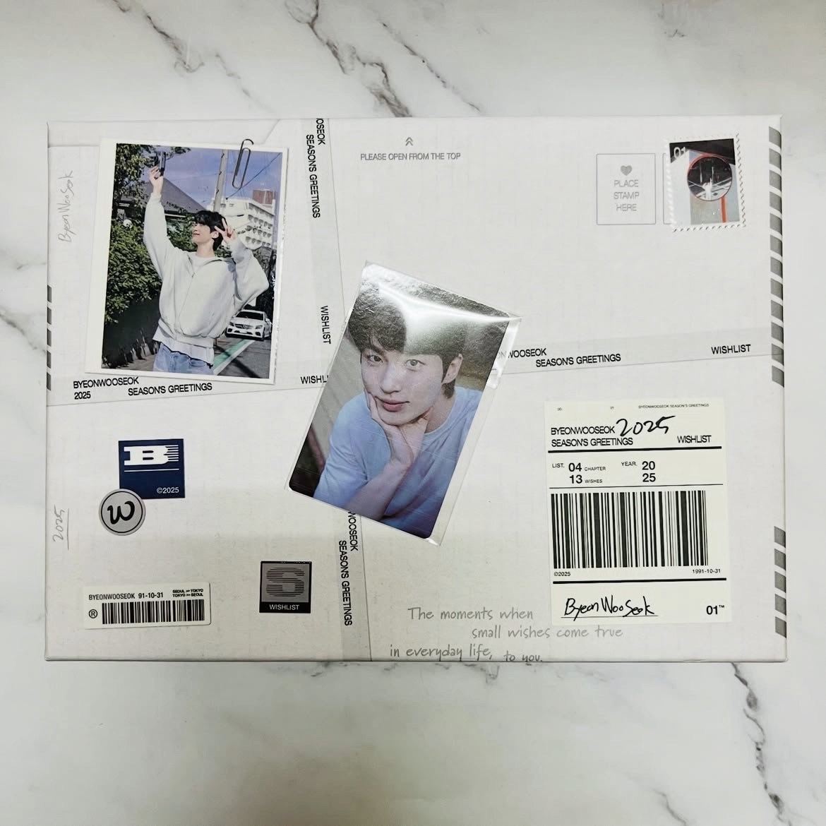 邊佑錫 Byeon Woo Seok 2025年曆組 2025 SEASON`S GREETING