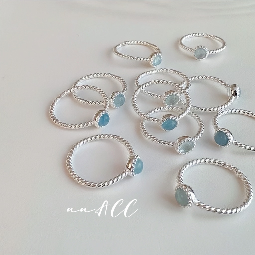 【年末特會】純銀水晶麻花戒