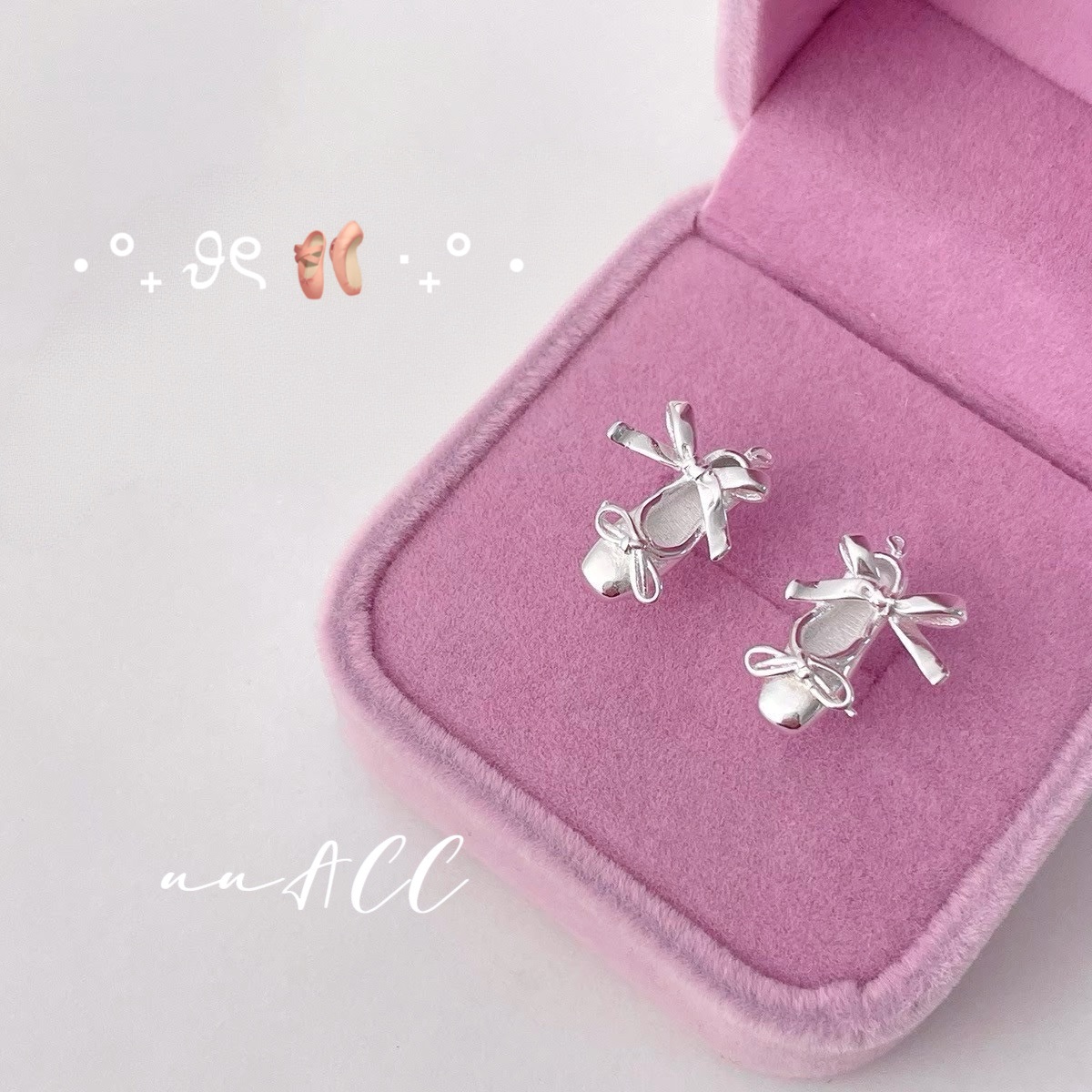 S925芭蕾舞鞋耳環